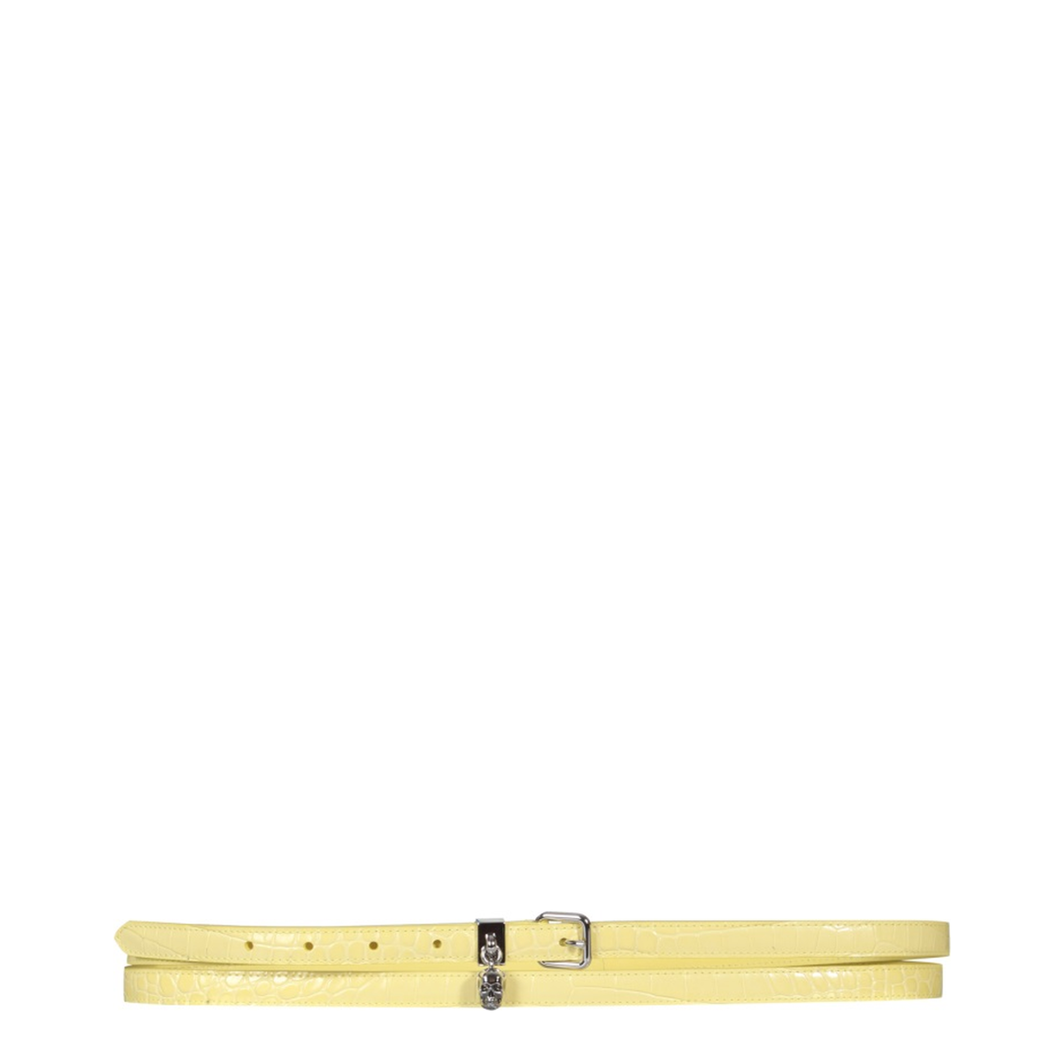 Double Belt with Skull and Pavè