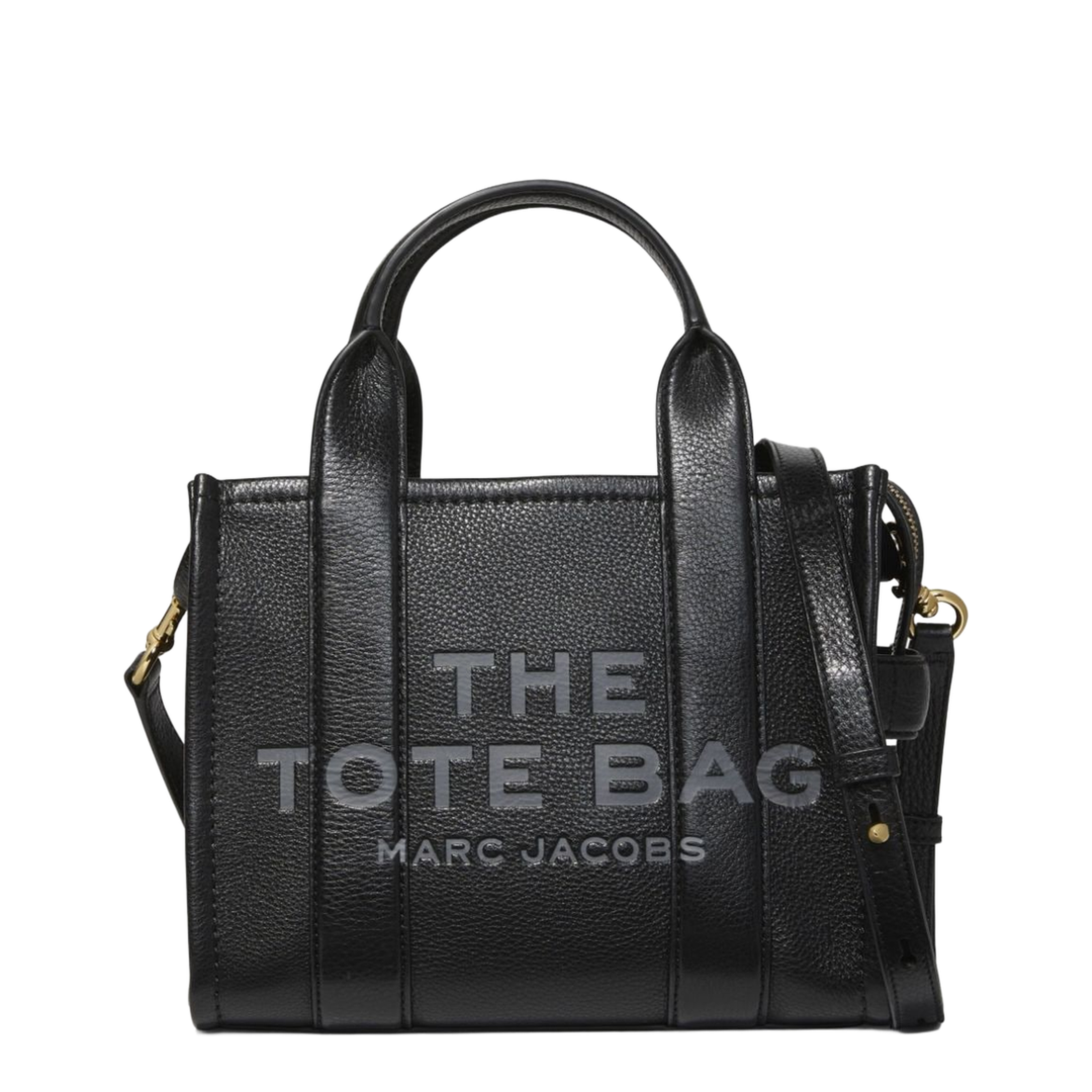 The Small Tote Bag Grainy Leather Bag in Black