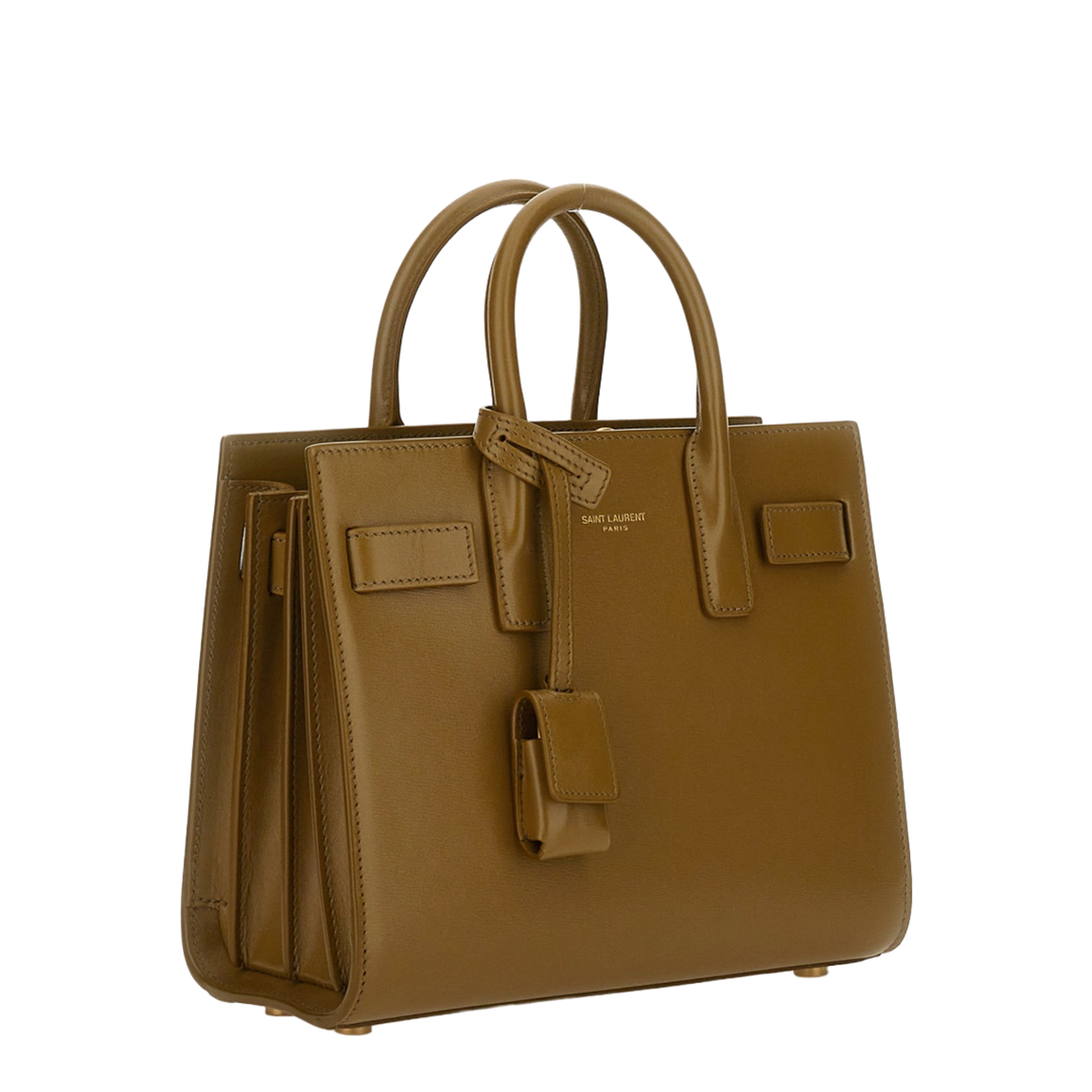 Sac De Jour Nano Leather Handbag Khaki