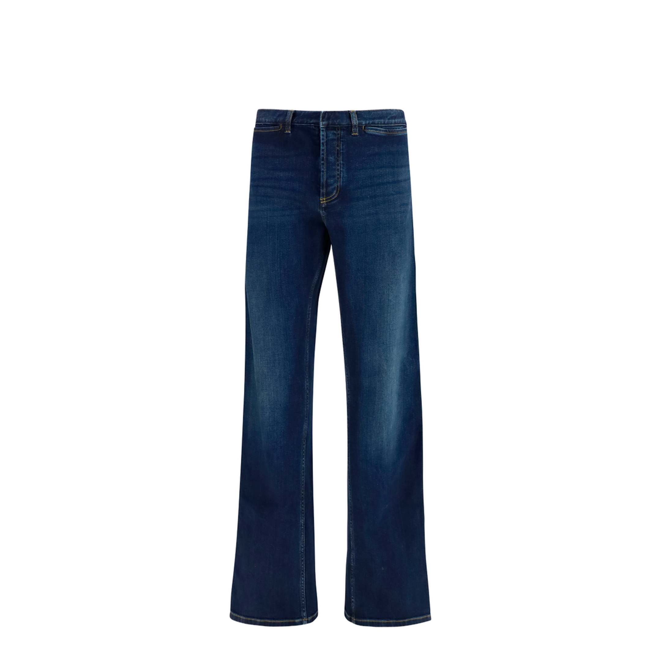MAYFEYR - Gucci - Cotton Jeans With Web Stripe - 875555XDDH0