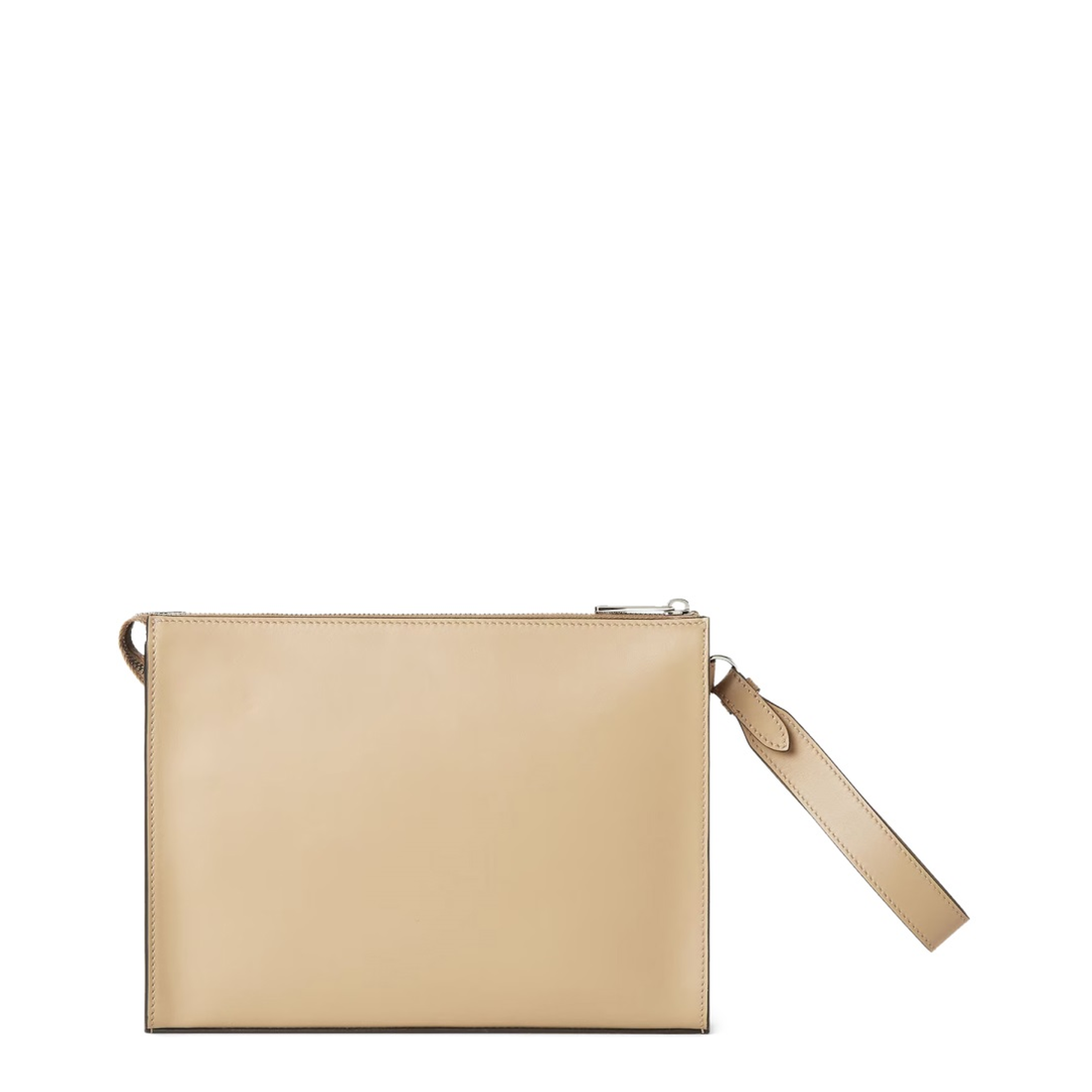 FF Squared Clutch Fabric Beige