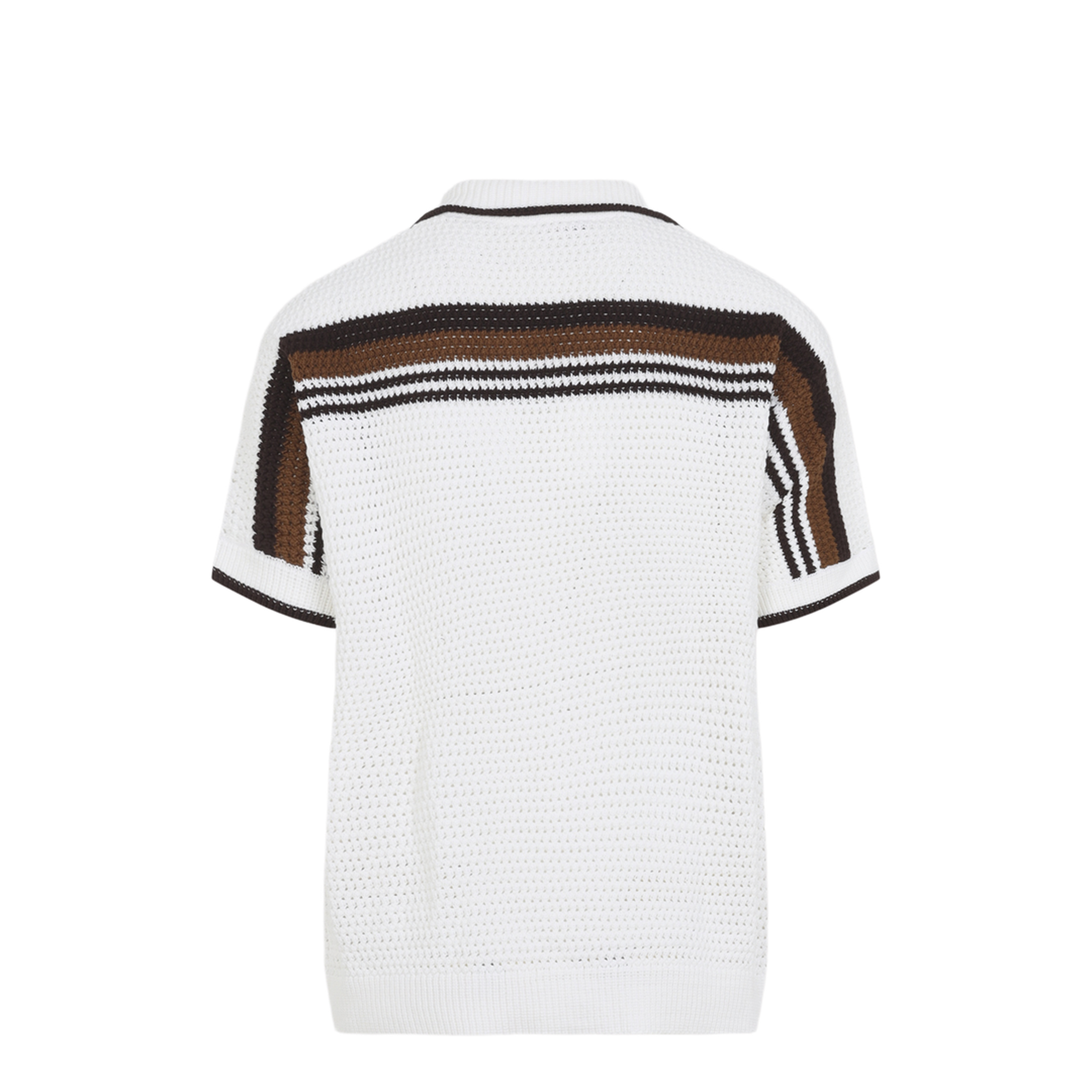 MAYFEYR - Casablanca - Short-Sleeve Crochet Shirt - MPF26KW93301