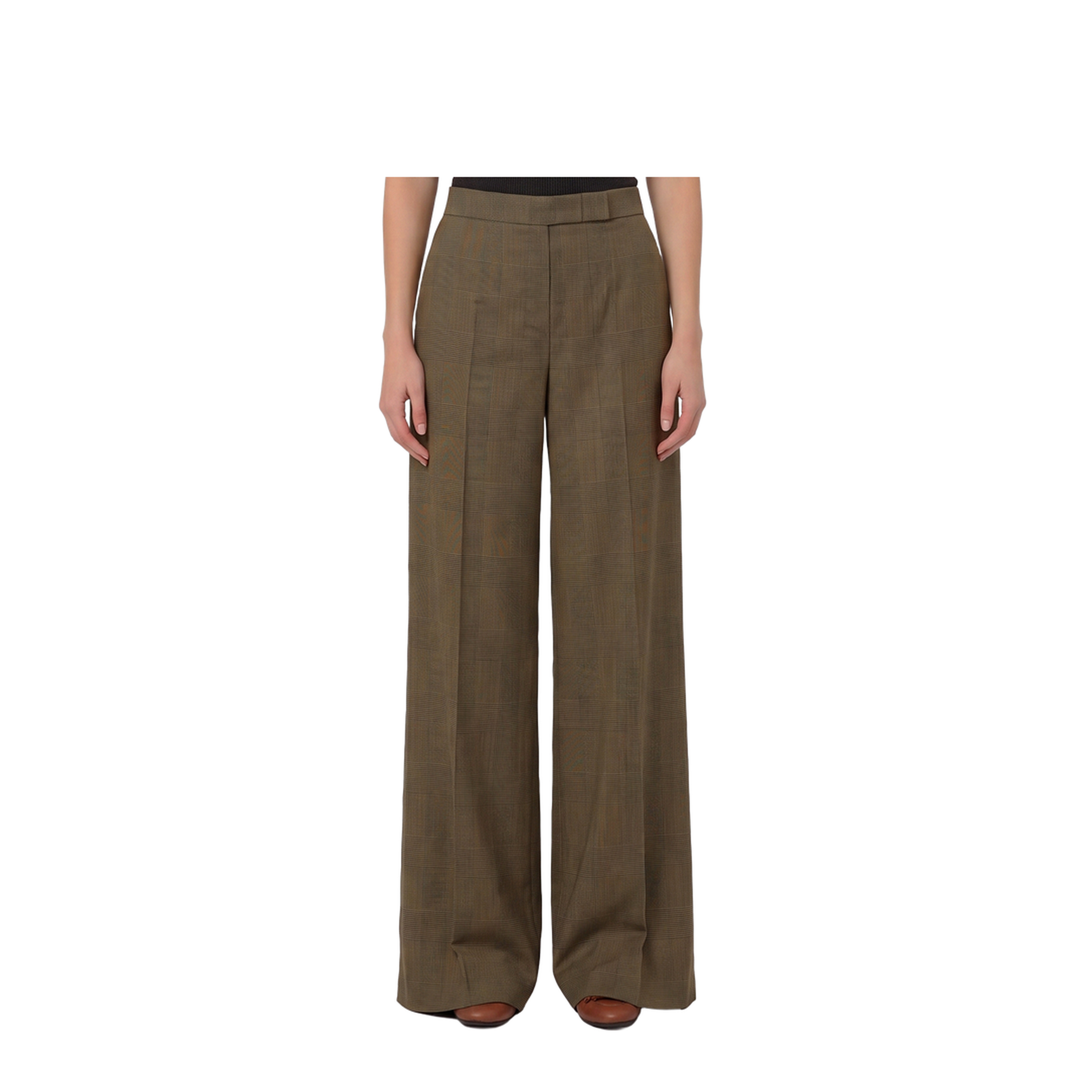 MAYFEYR - Max Mara - Netto Prince Of Wales Wool Trousers - 262113604160010270002