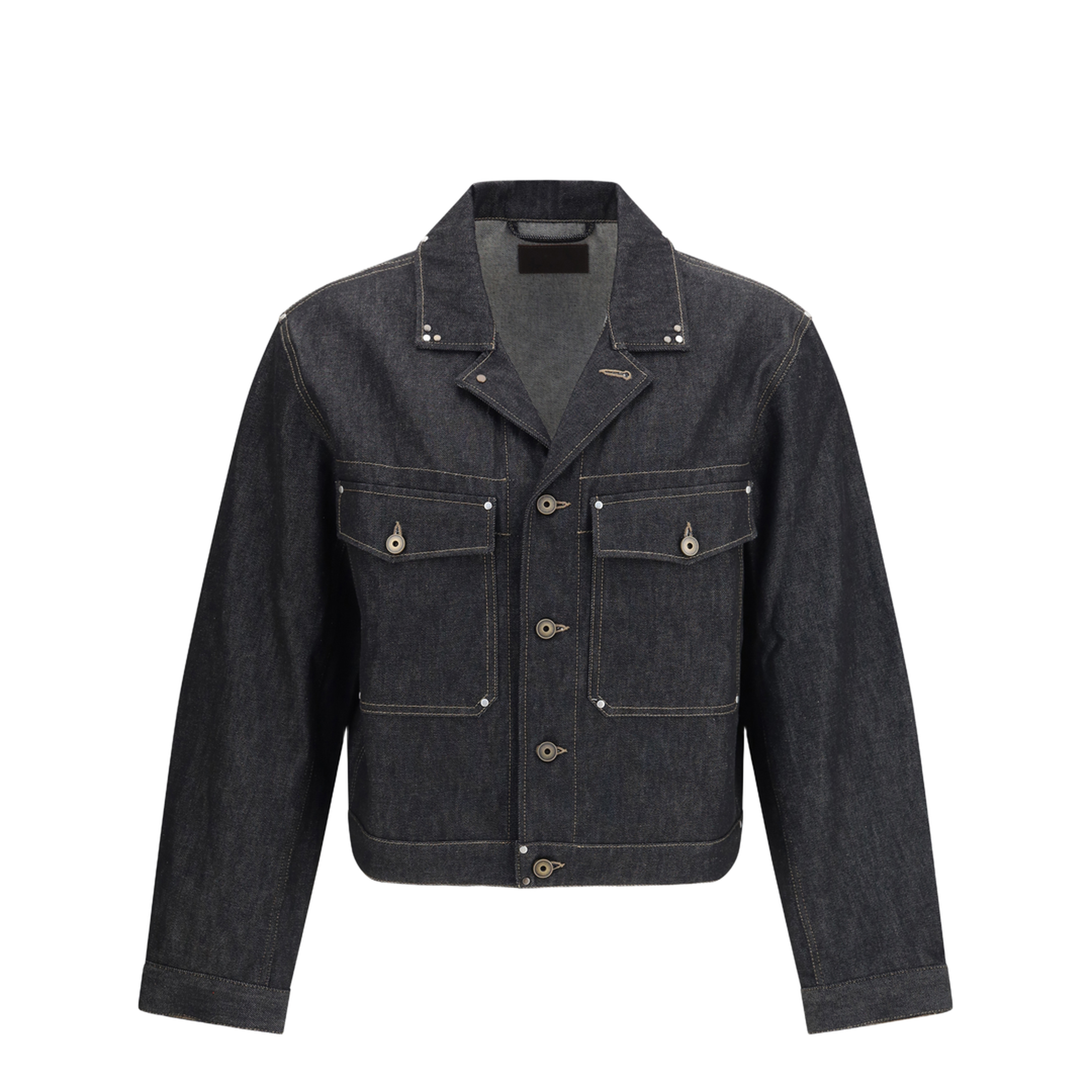 MAYFEYR - Lemaire - Trucker Denim Jacket With Studs - OW1234LD1061
