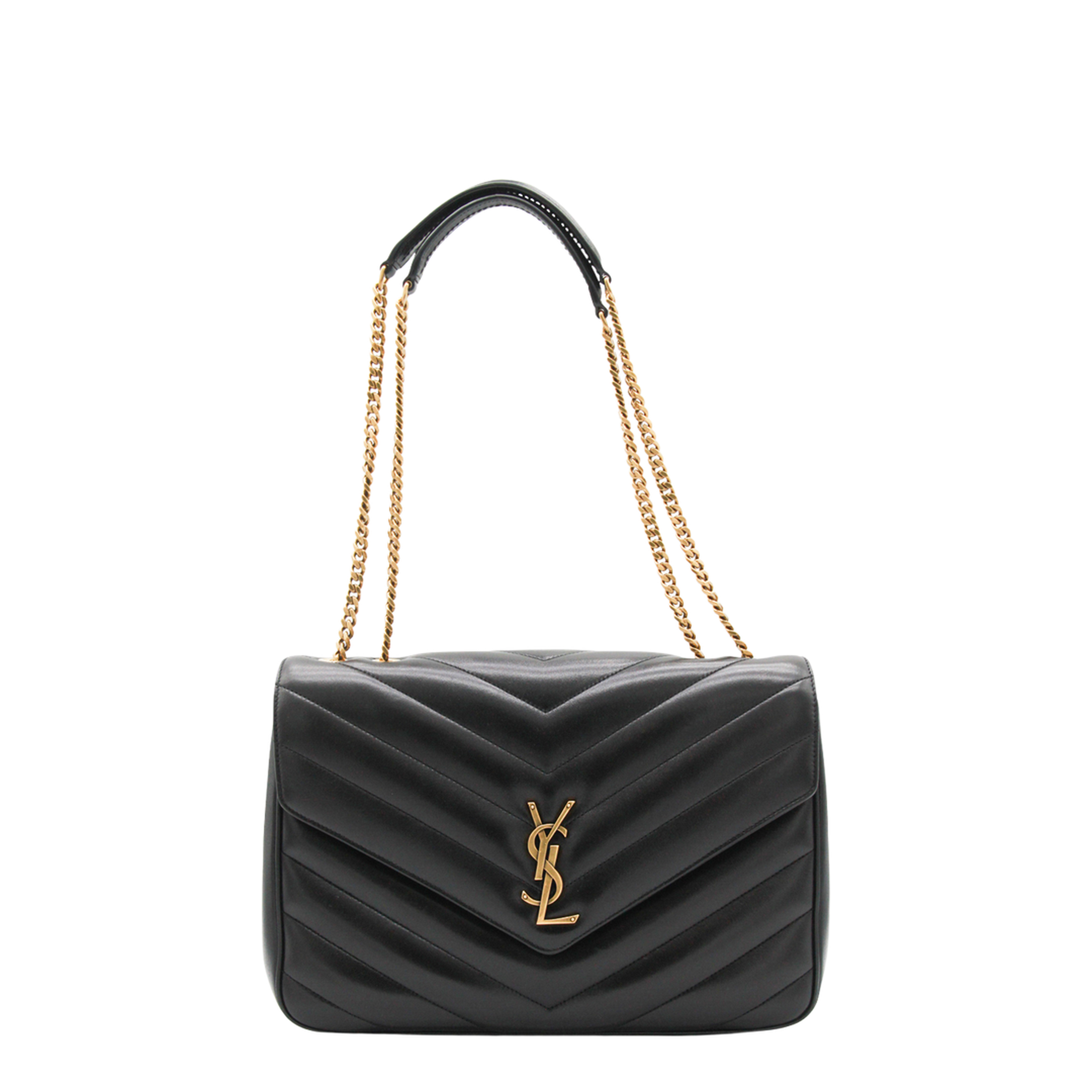 LOULOU Large in Matelassé Lambskin