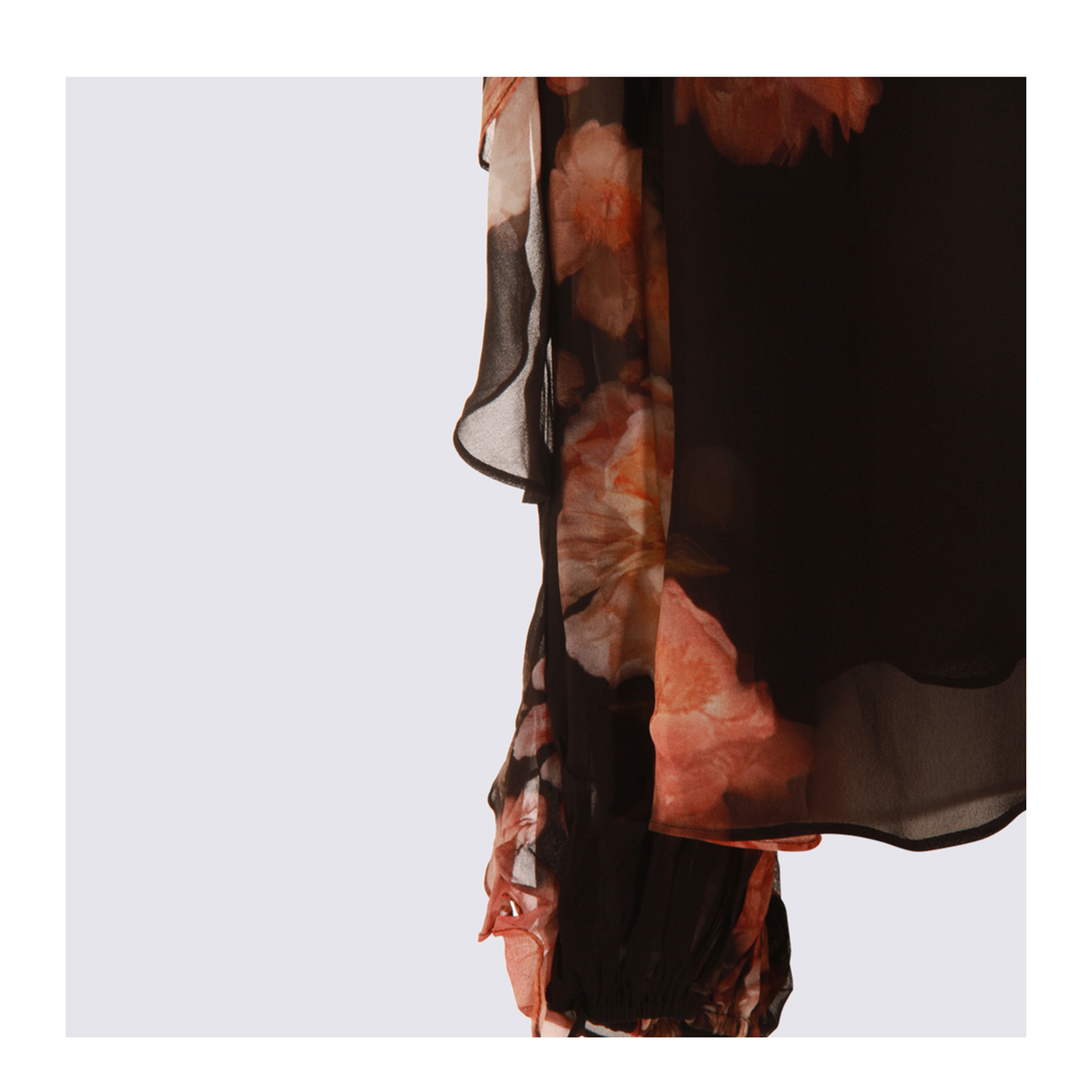 Hypnotic Satin Shirt Denim Paisley