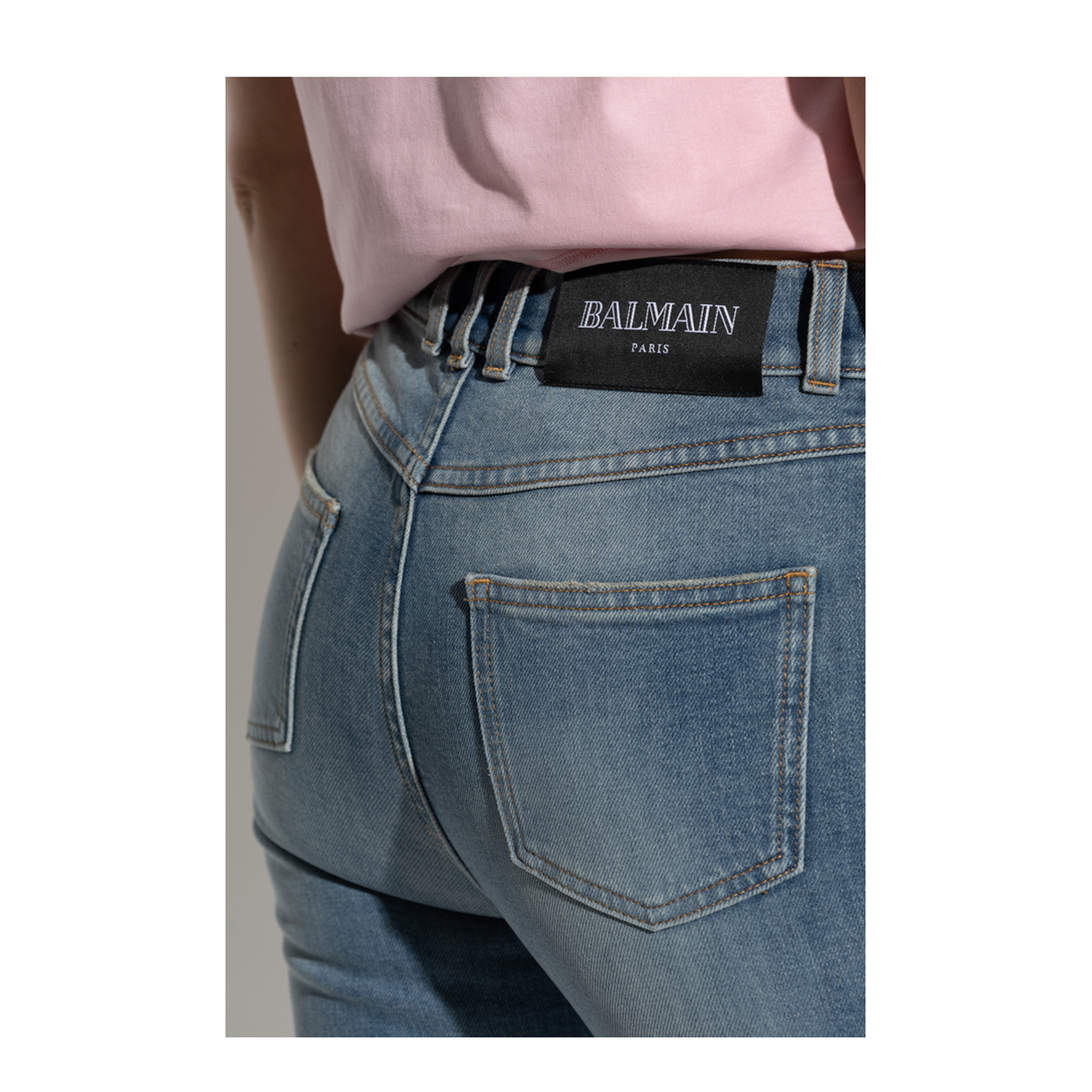 Tapered Leg Jeans Blue