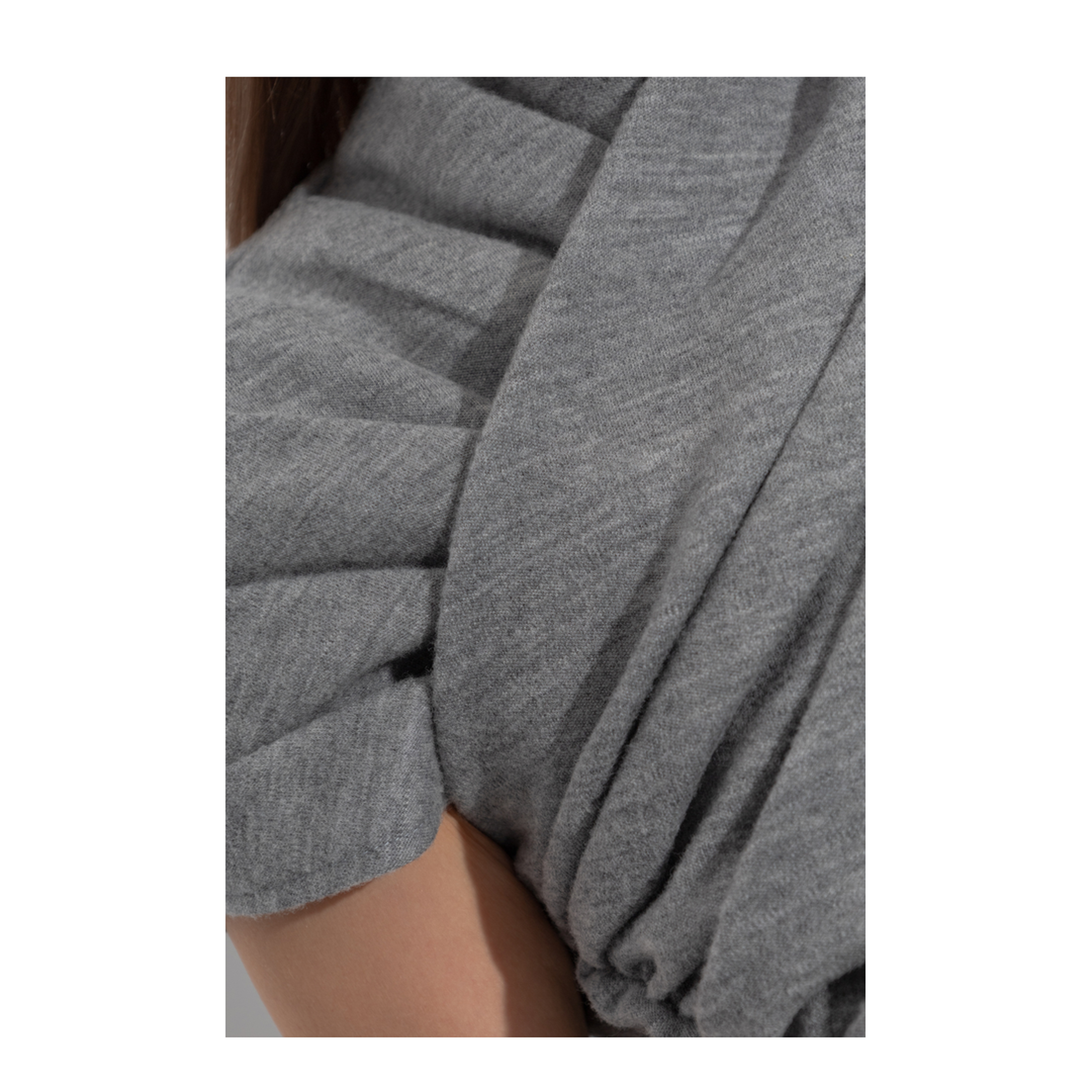 Draped Cotton Knit Top