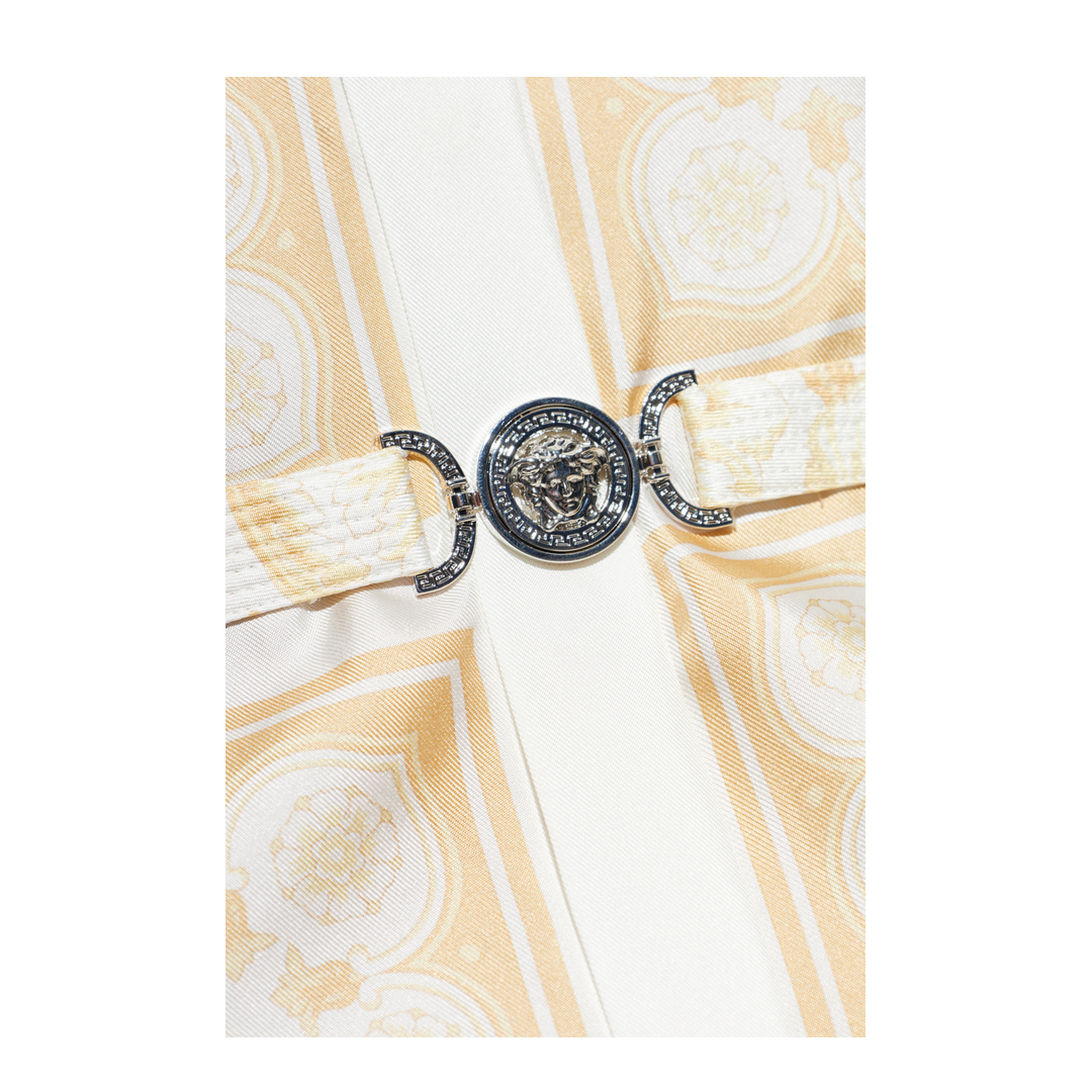 Belted Silk Dress Gold