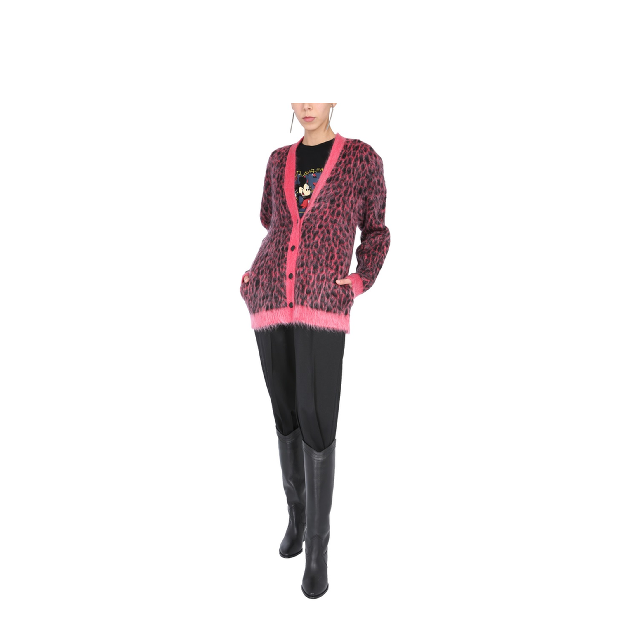 Leopard Jacquard Cardigan