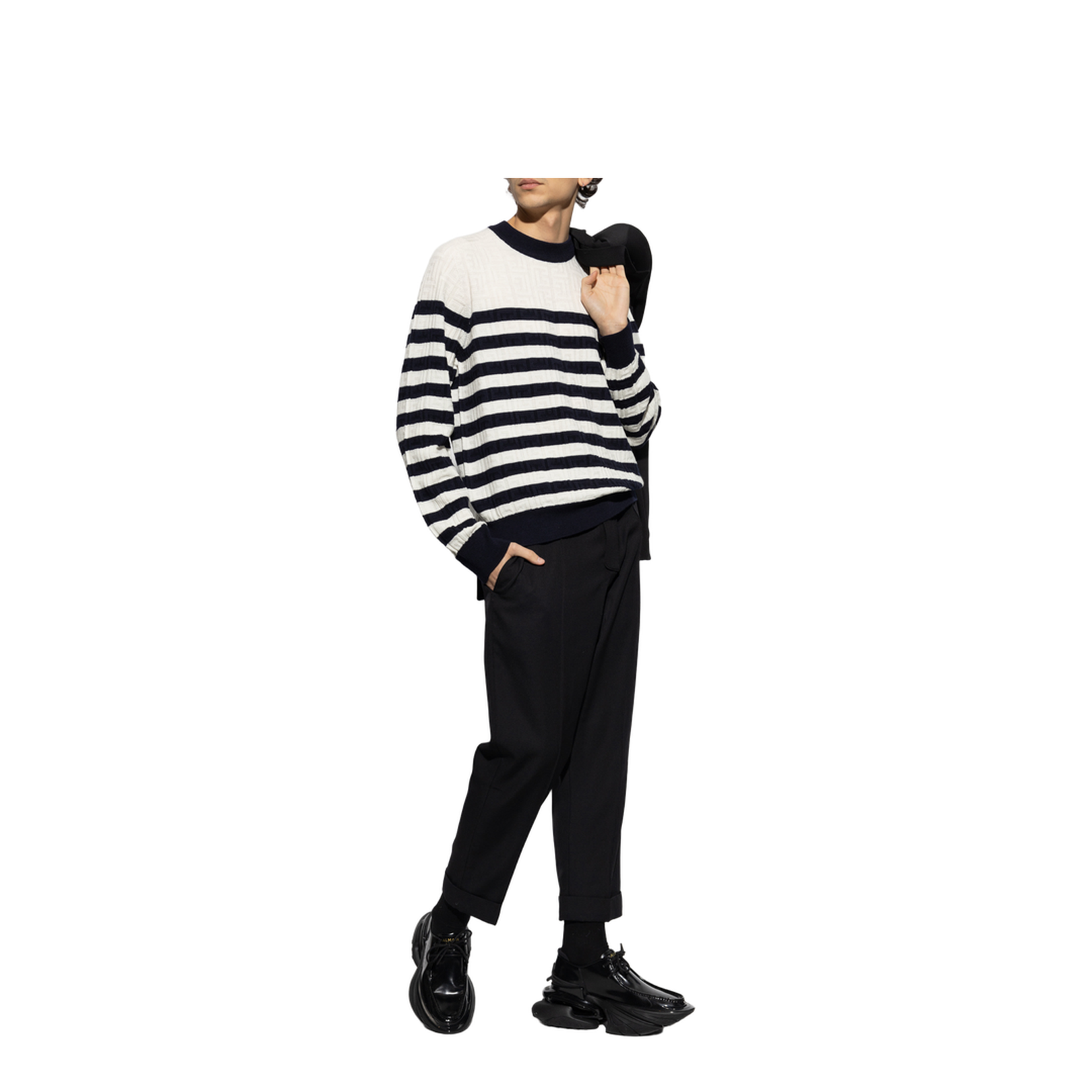 Sweater with Striped Pattern