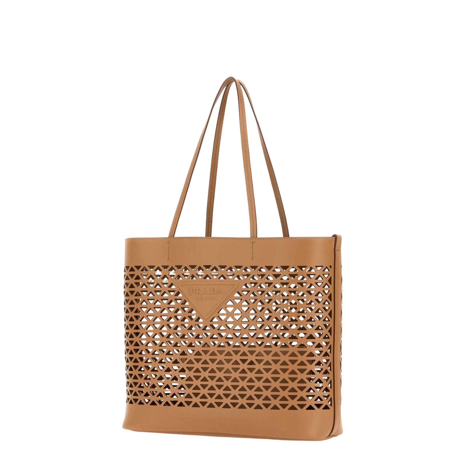 Sand Leather Shopping Bag