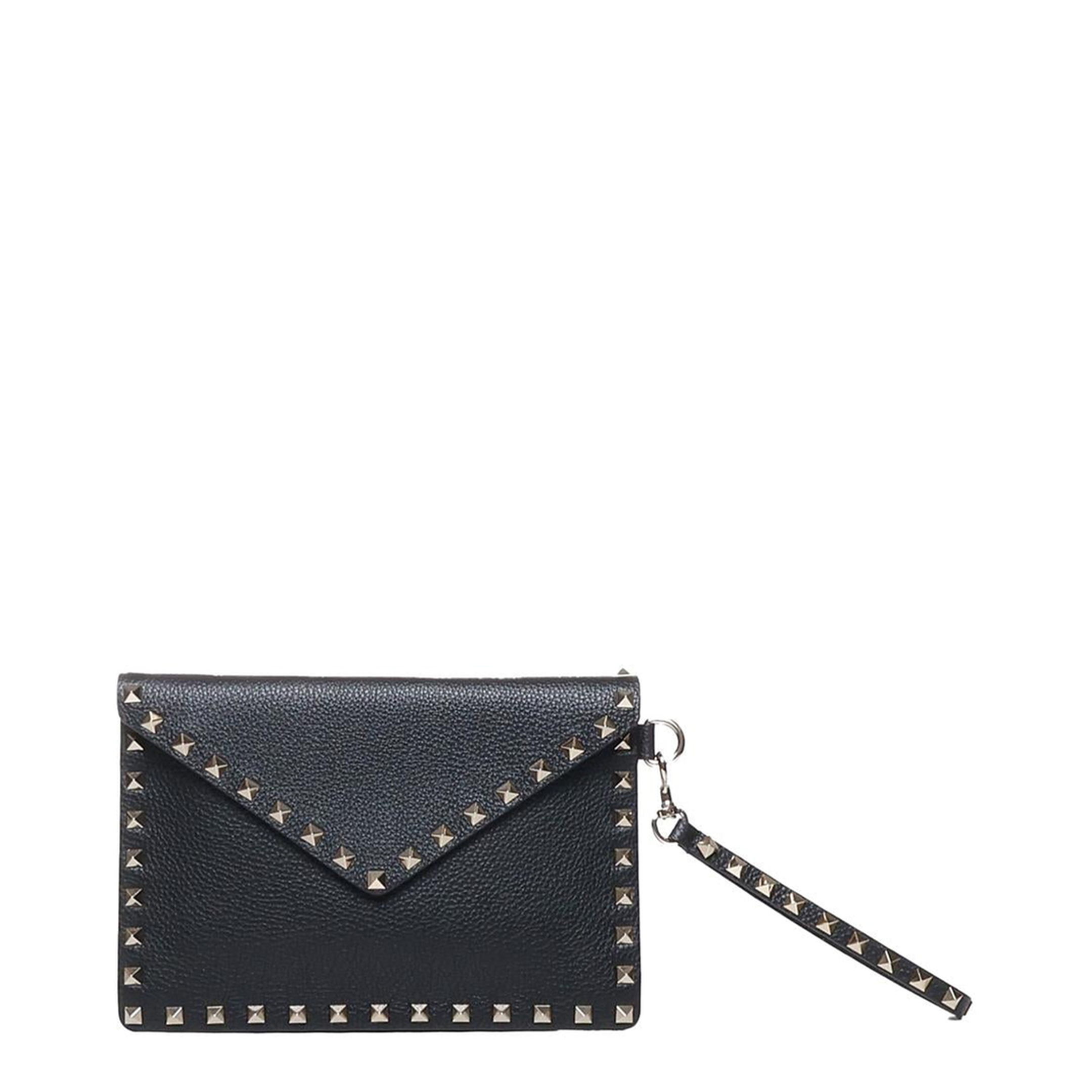 MAYFEYR - Valentino - Grainy Calfskin Rockstud Pouch - 9W2P0P87VSH0NO