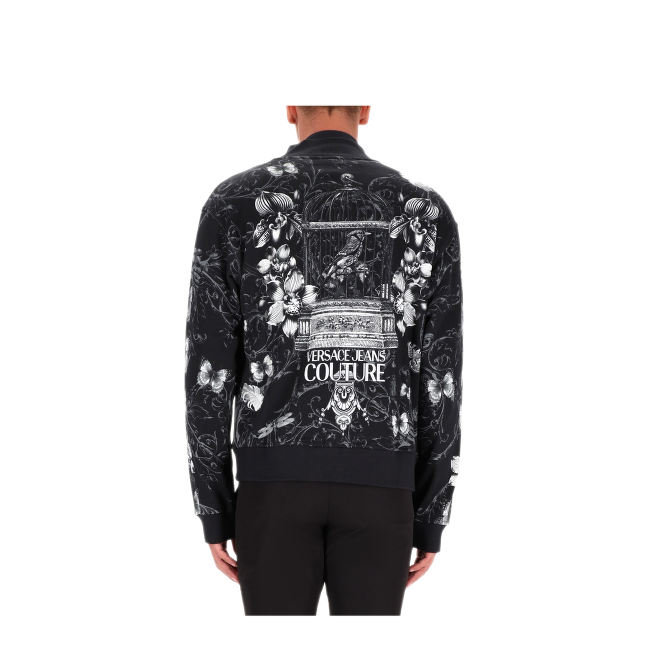 MAYFEYR - VERSACE JEANS COUTURE - Cotton Fleece Bomber Jacket - 79GAI30CFS206U23