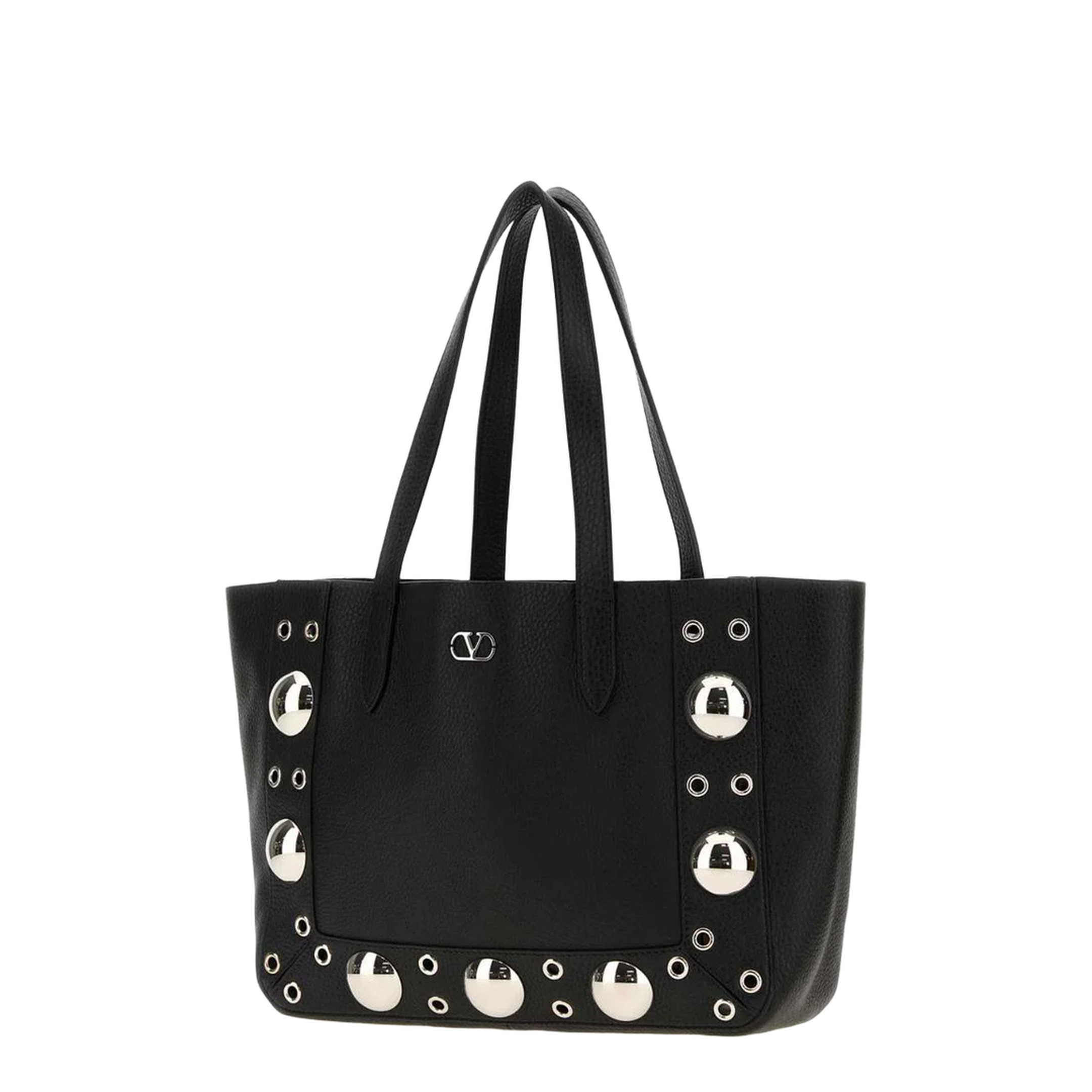 Black Leather Small Nellcôte Shopping Bag