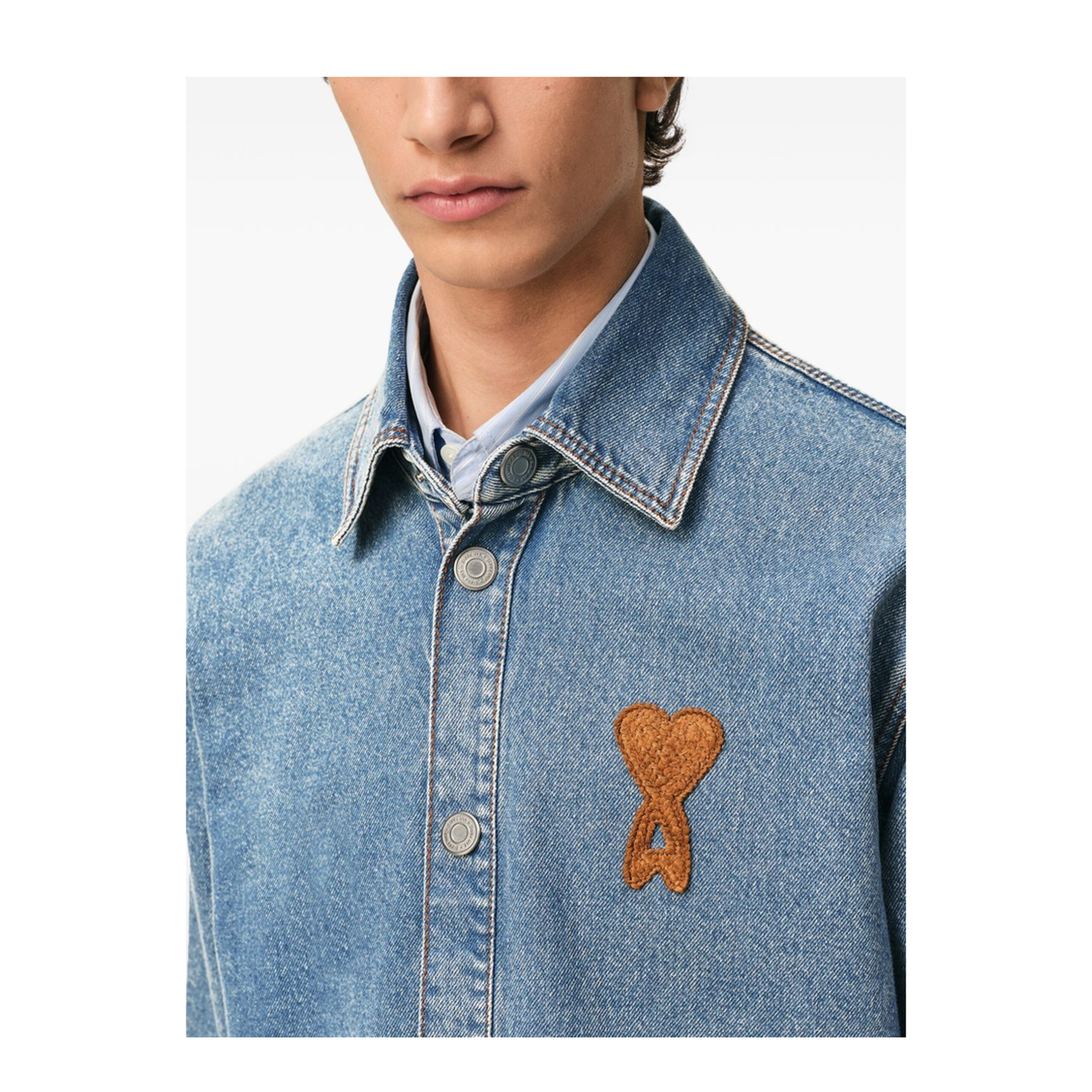 Denim Logo Overshirt