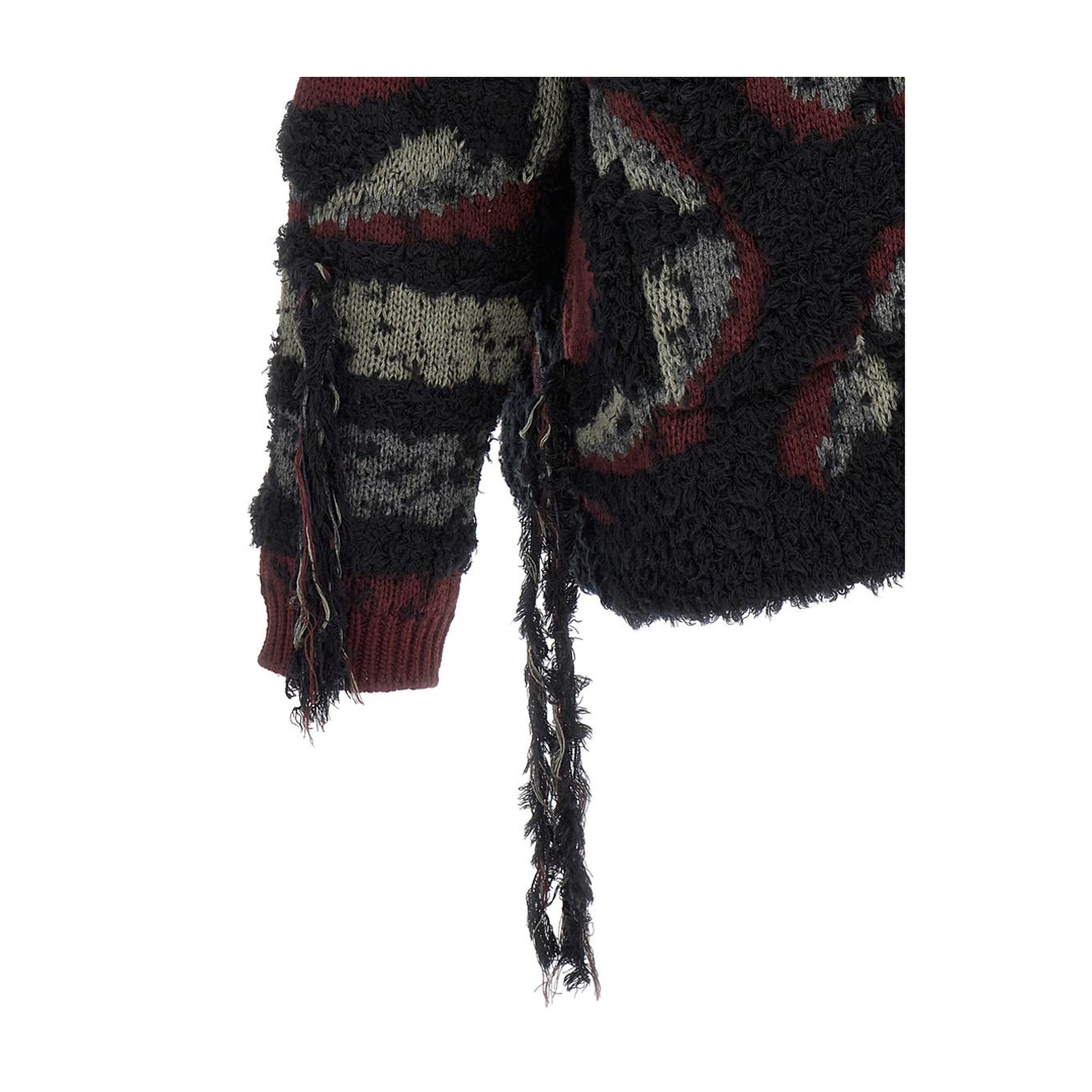 Fringed Oversized Cardigan