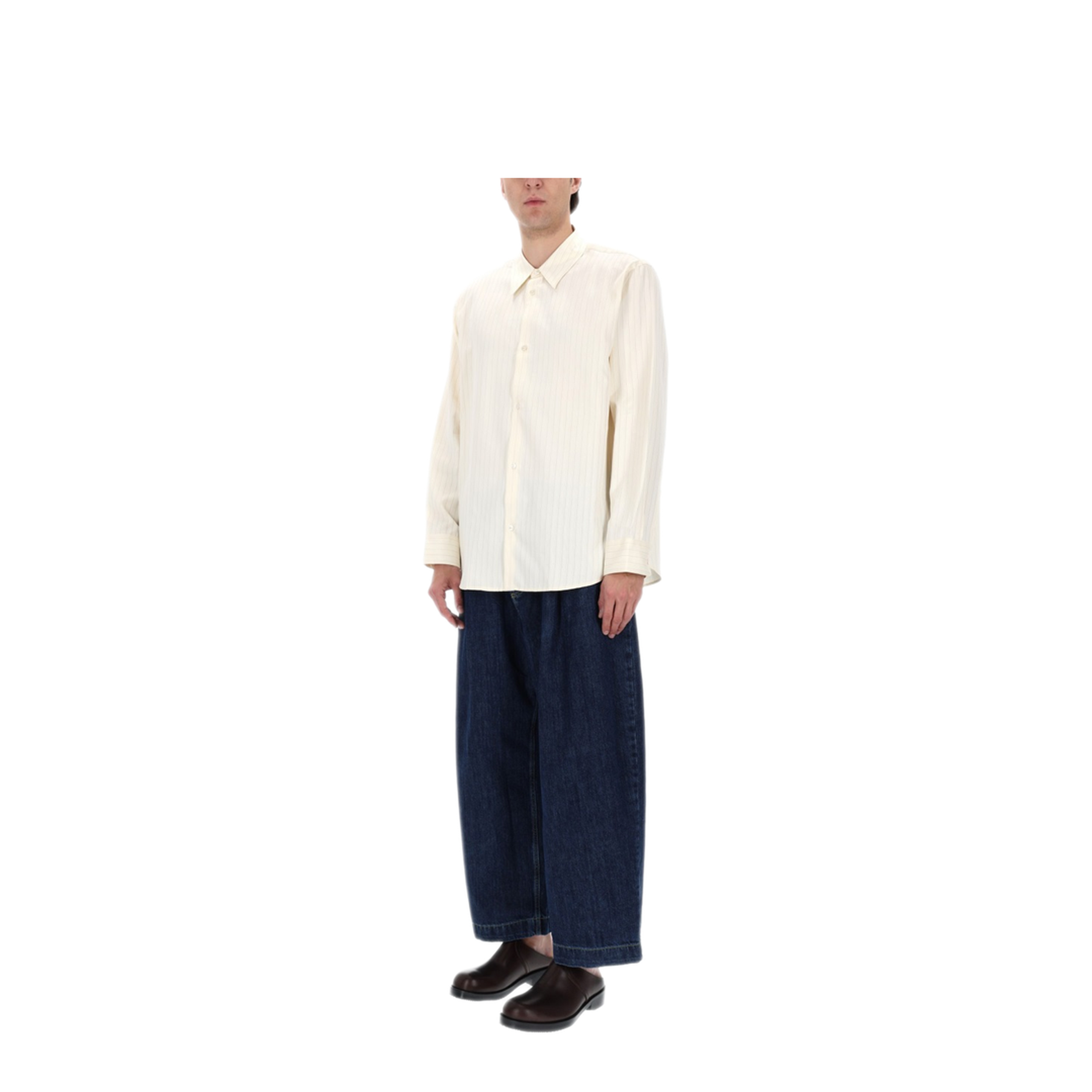 MAYFEYR - Studio Nicholson - View Shirt - VIEWSNM1126AMBERSTRIPE