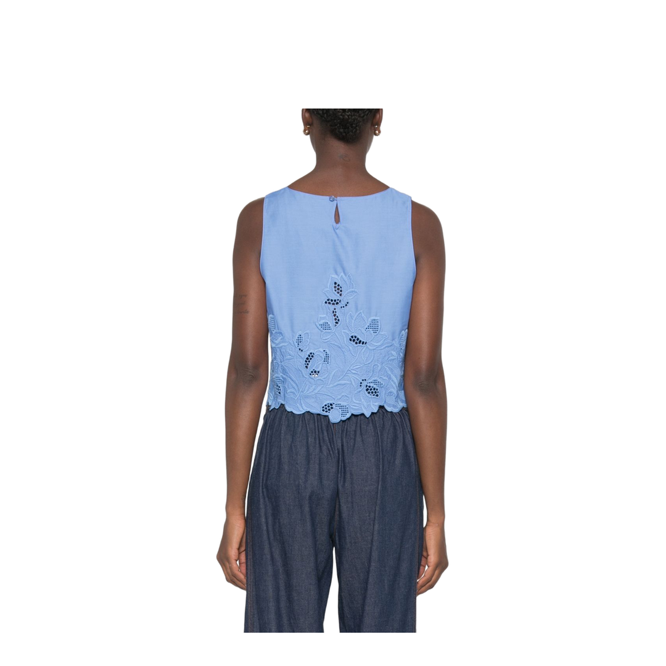 MAYFEYR - Ermanno Scervino - Top Light Blue - D484L304KDK74037