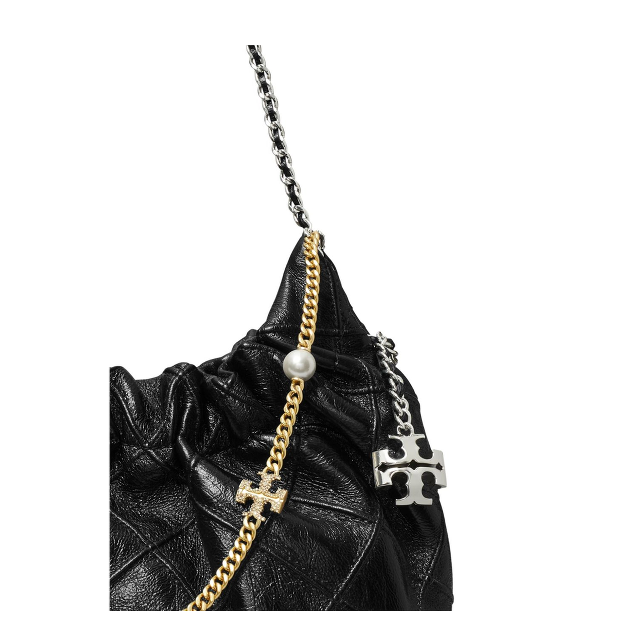 Fleming Mini Leather Hobo Bag