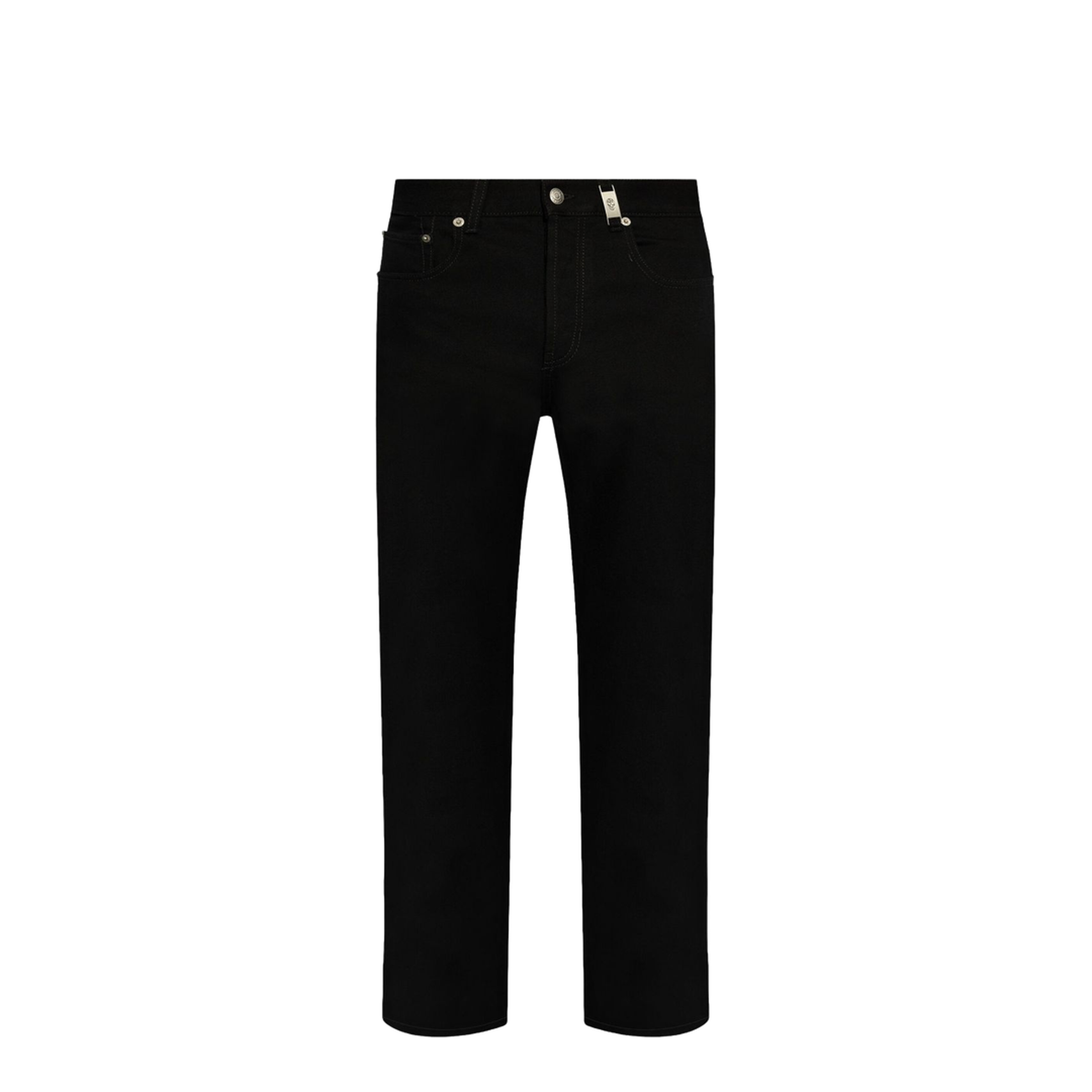 Black Straight Leg Denim Jeans