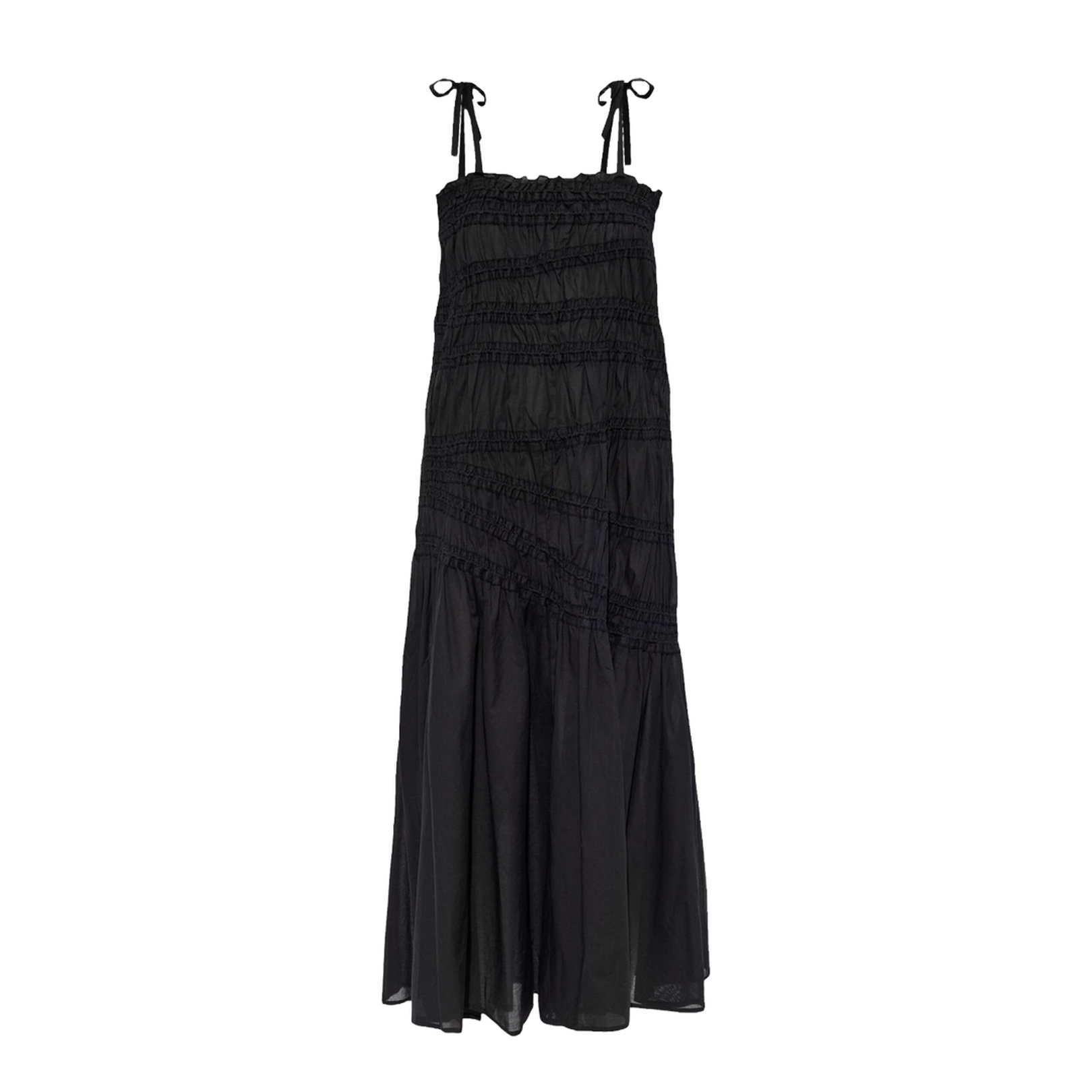 Pleated Black Dress