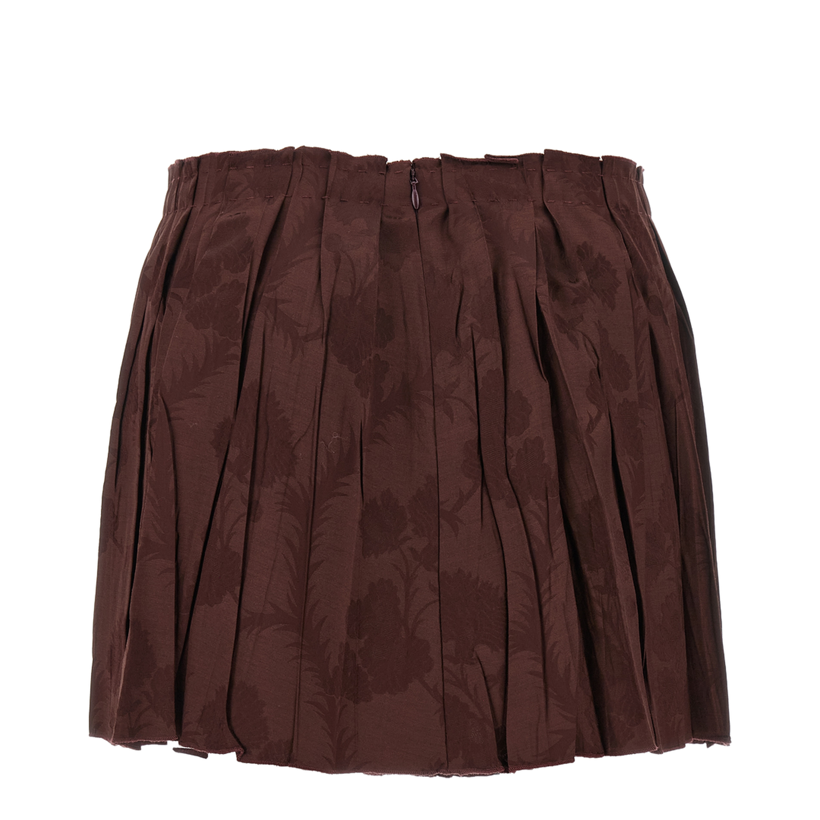 Jacquard Floral Patterned Skirt