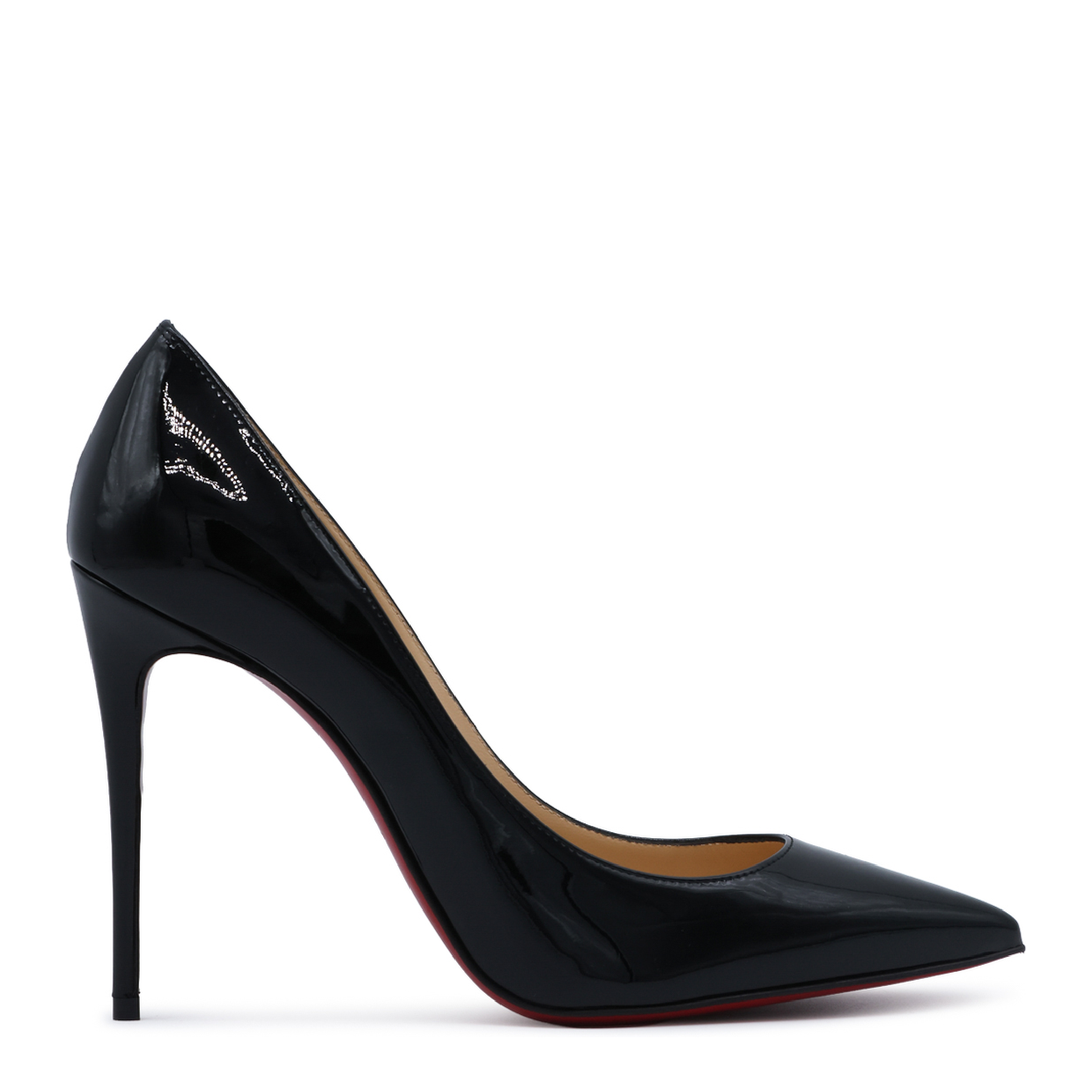 Black Patent-Leather Stiletto Pumps