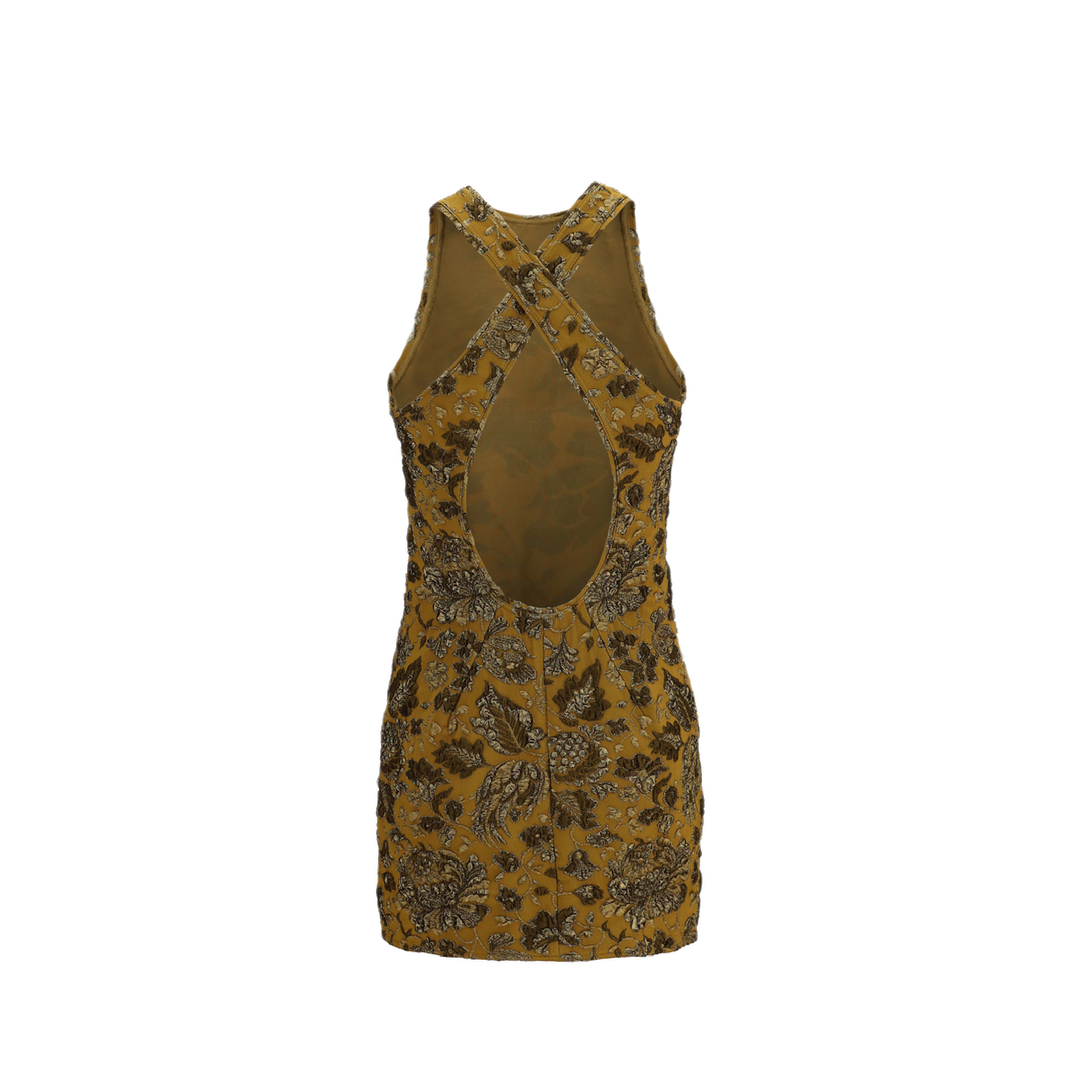 MAYFEYR - Saint Laurent - Back-Cross Mini Dress - A002MWY4L10