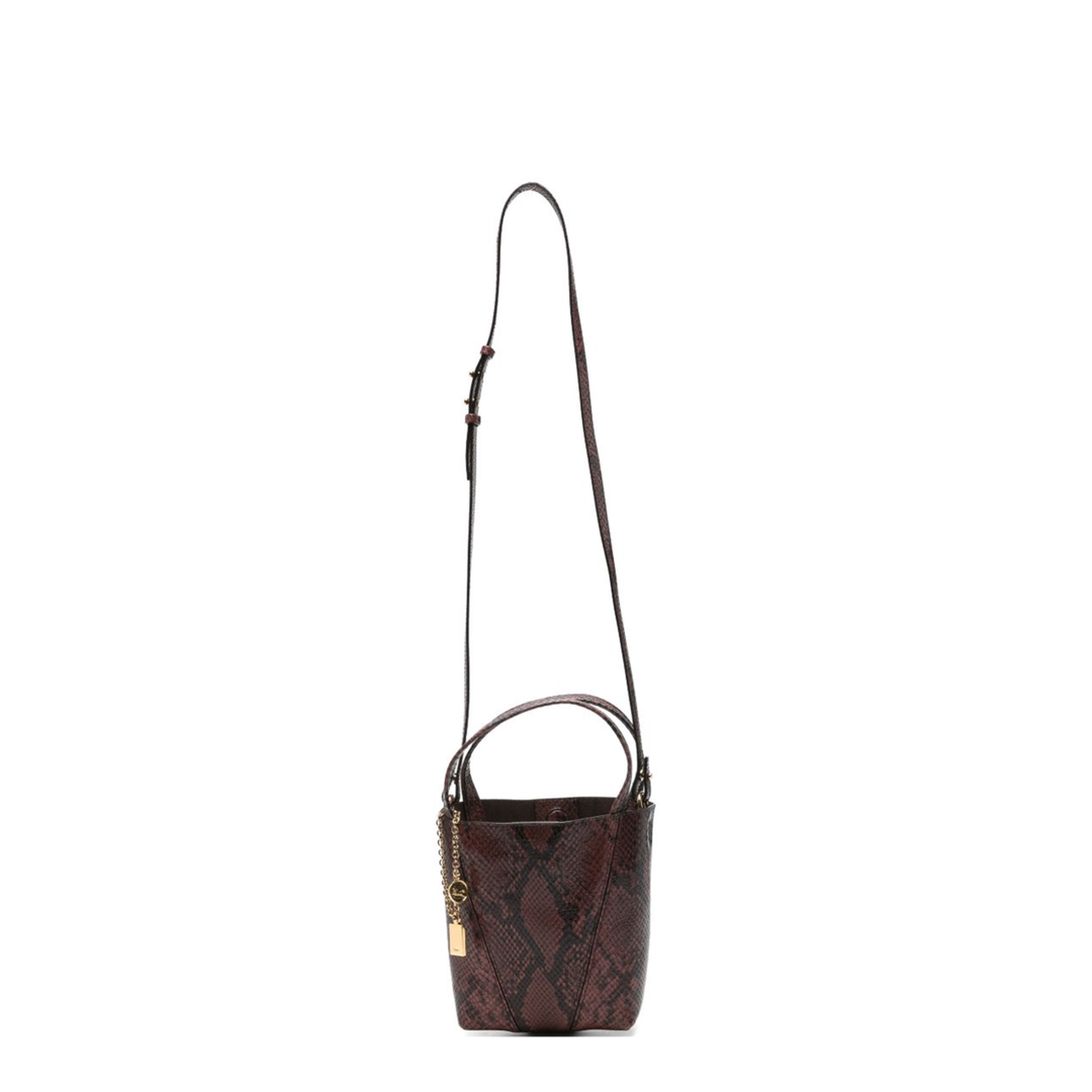 Spin Small Calfskin Tote - Rosewood