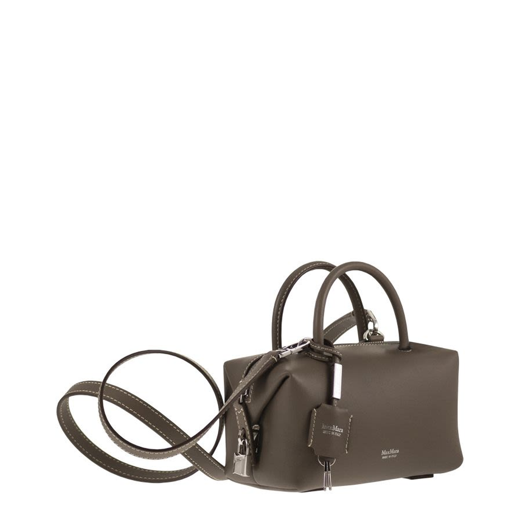 Small Natural Leather Satchel