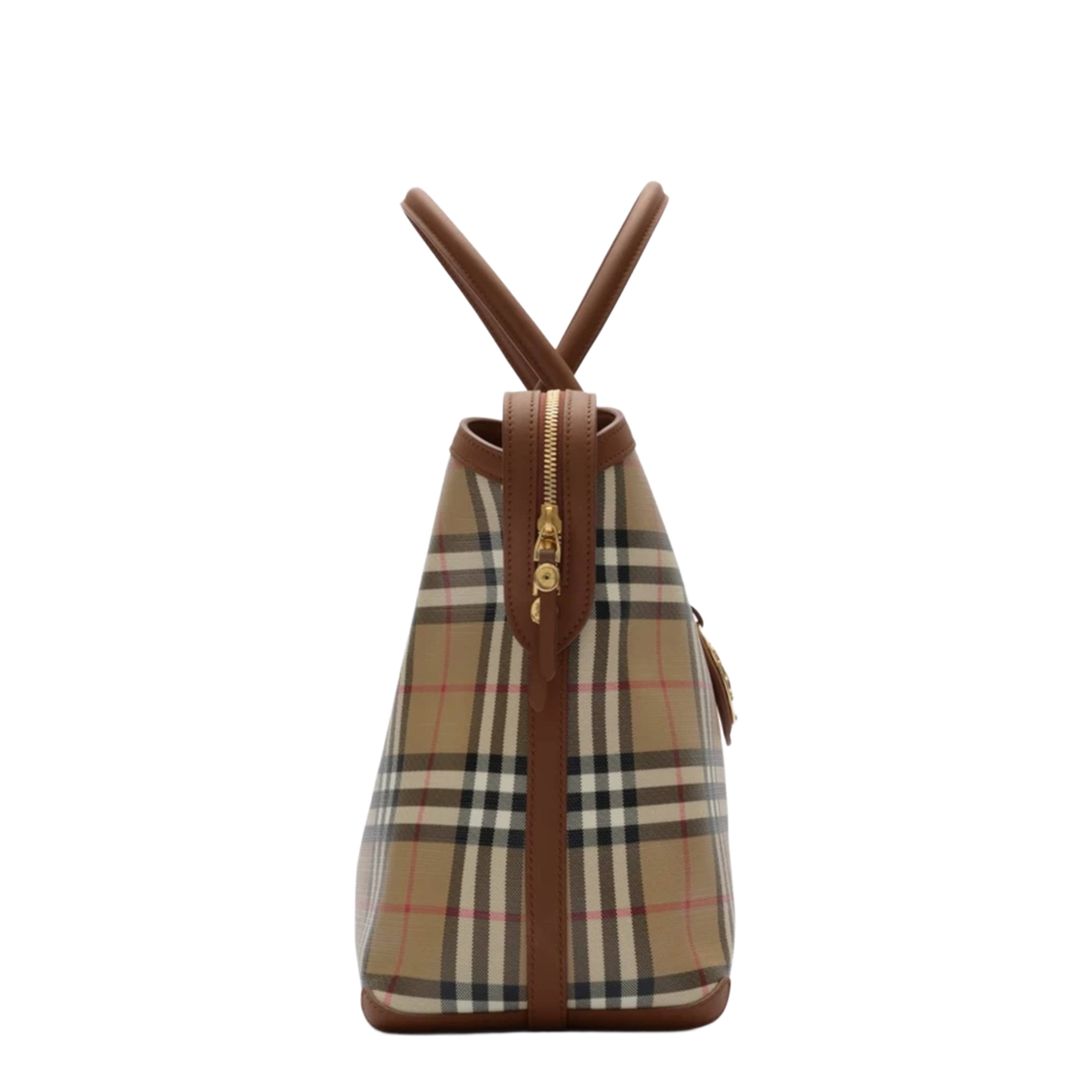 MAYFEYR - Burberry - Tote Media Check With Zipper - 8129035A7026