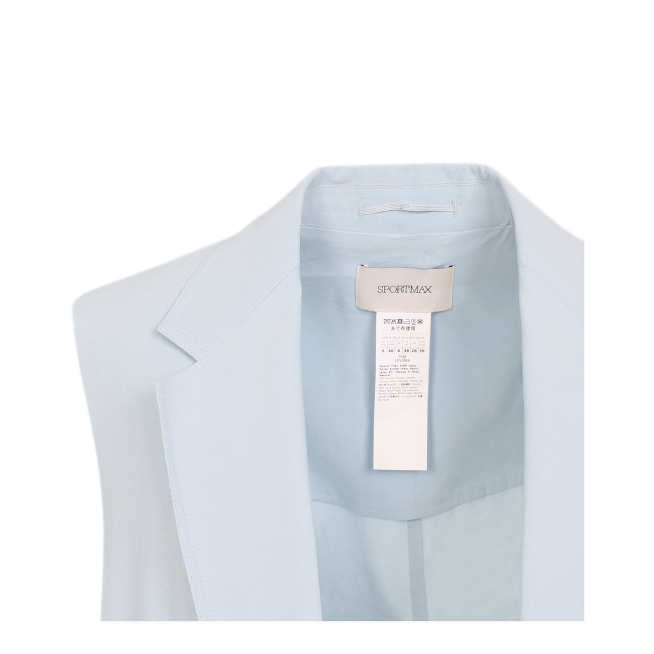 MAYFEYR - Sportmax - Light Blue Viscose Gilet - 2612281012600002