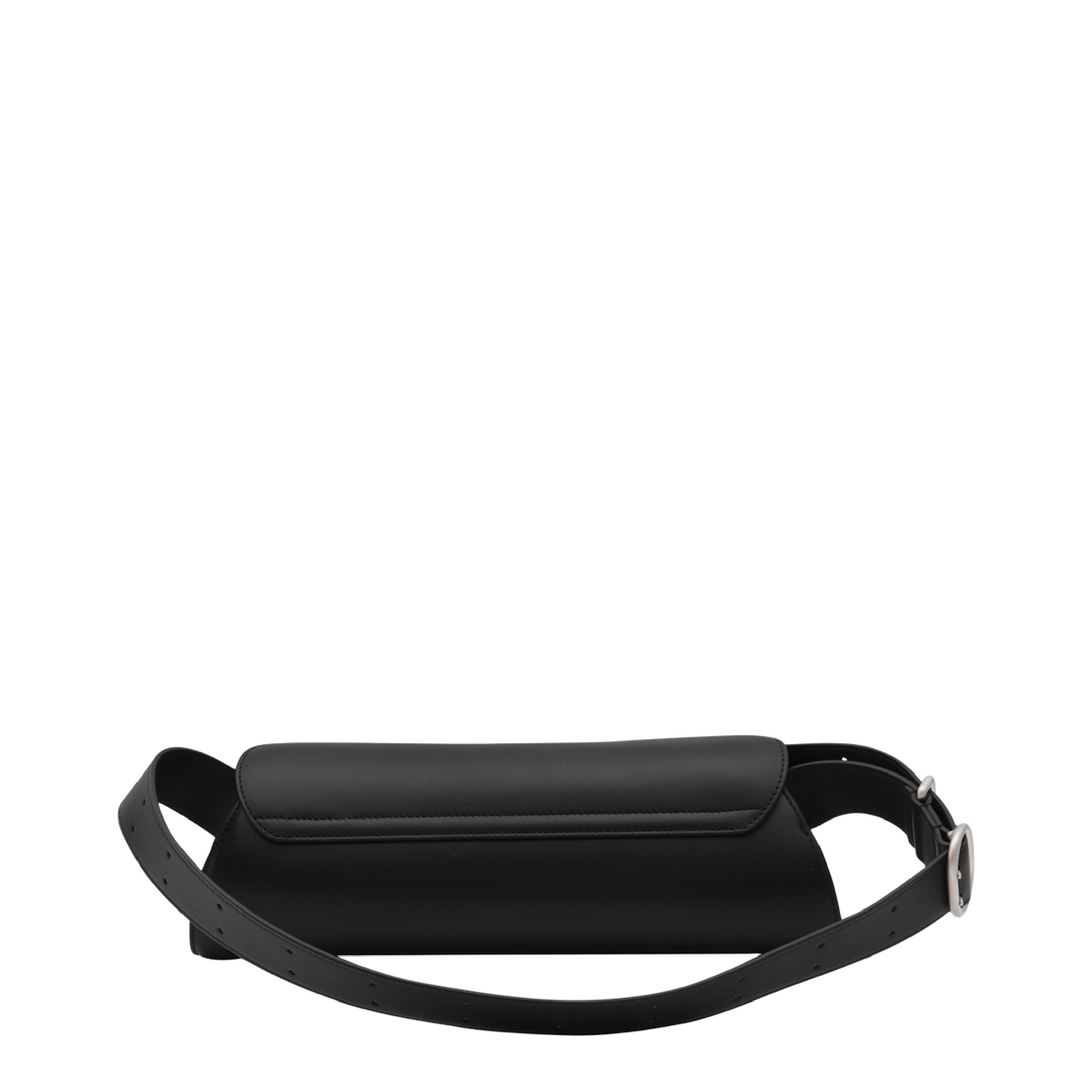 Cannolo Grande Calf Leather Shoulder Bag - Black