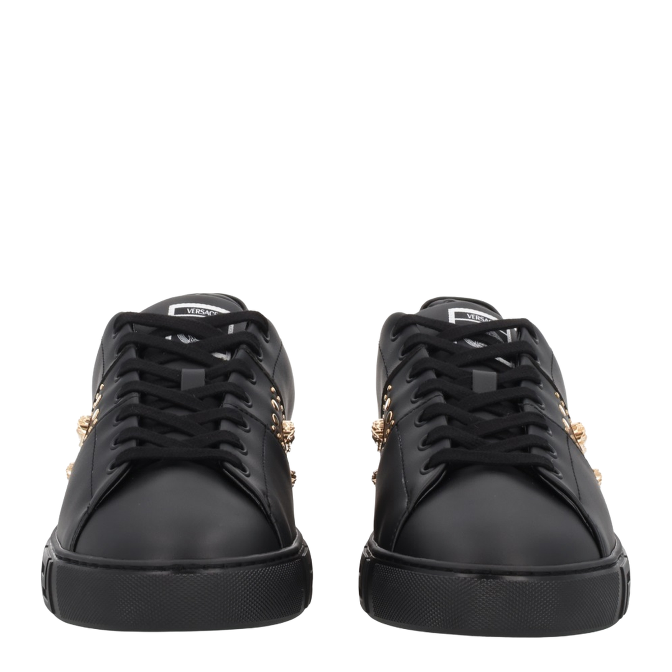 Black Leather Sneakers