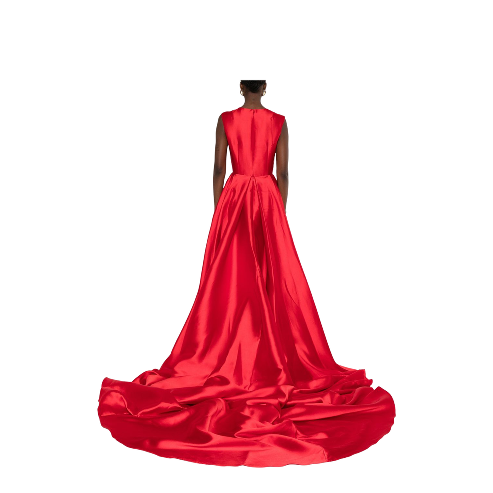 Ruby Red Floor-Length Maxi Dress