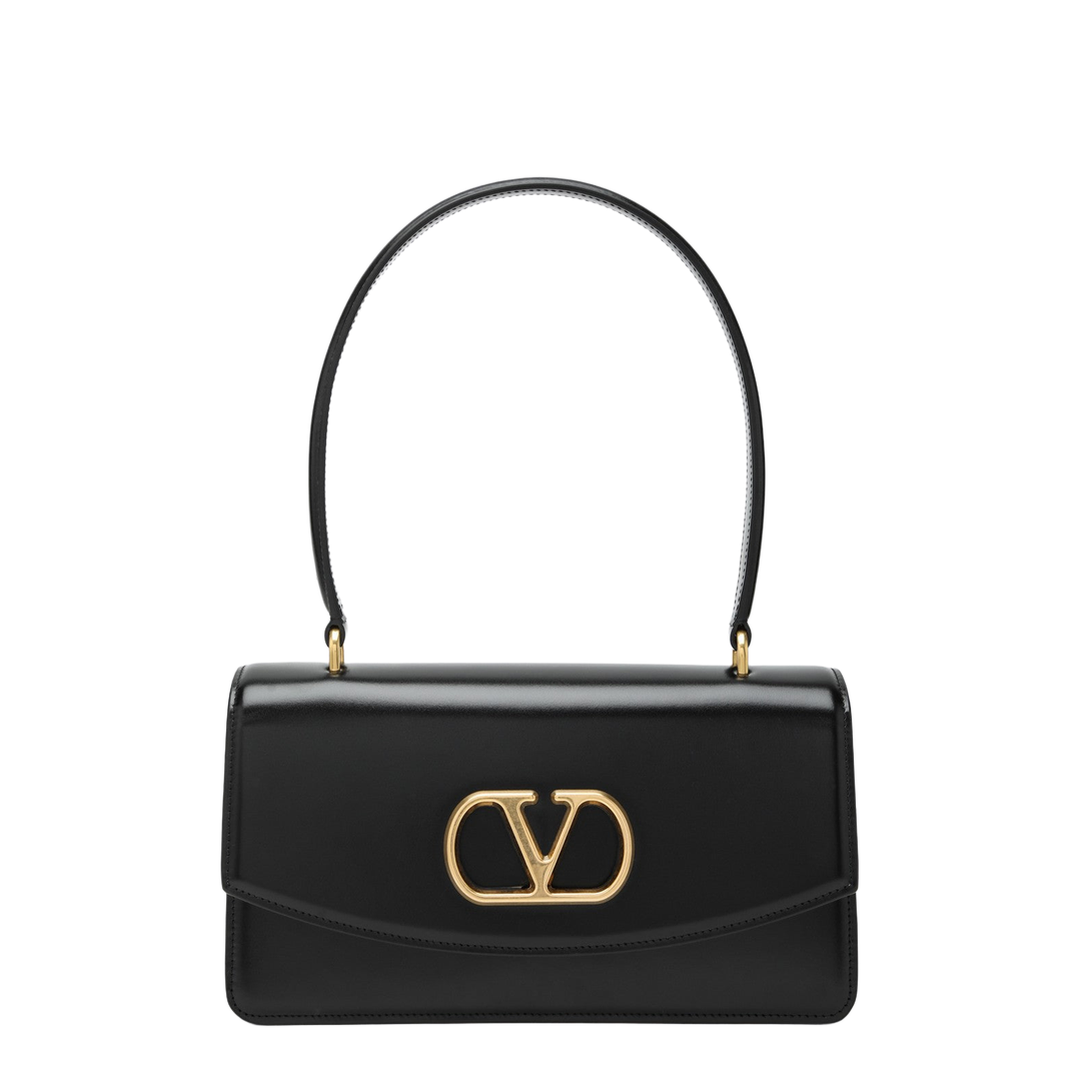 Shiny Calfskin Shoulder Bag