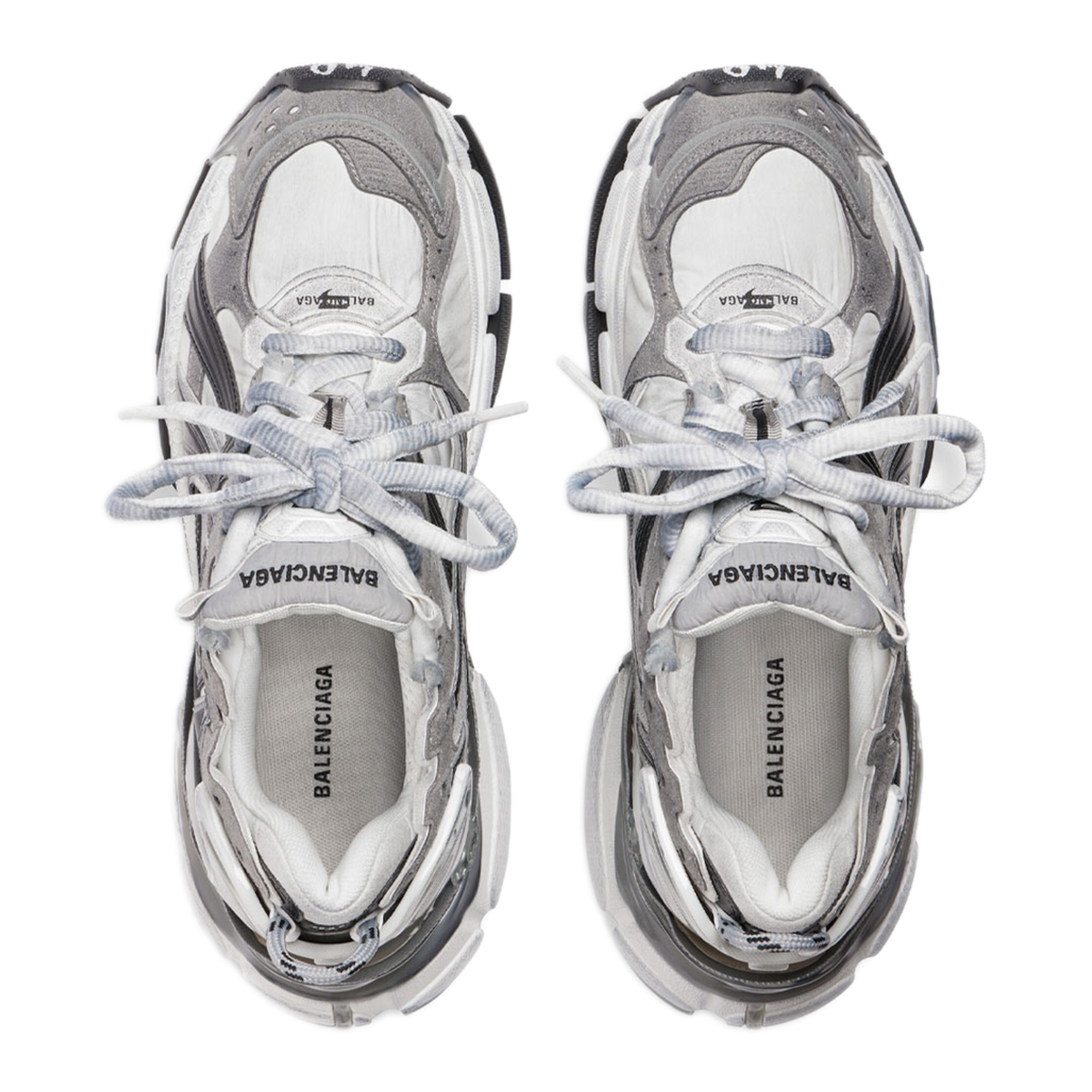 MAYFEYR - Balenciaga - Nylon And Suede-Like Fabric Runner Sneakers - 772774W3RNY