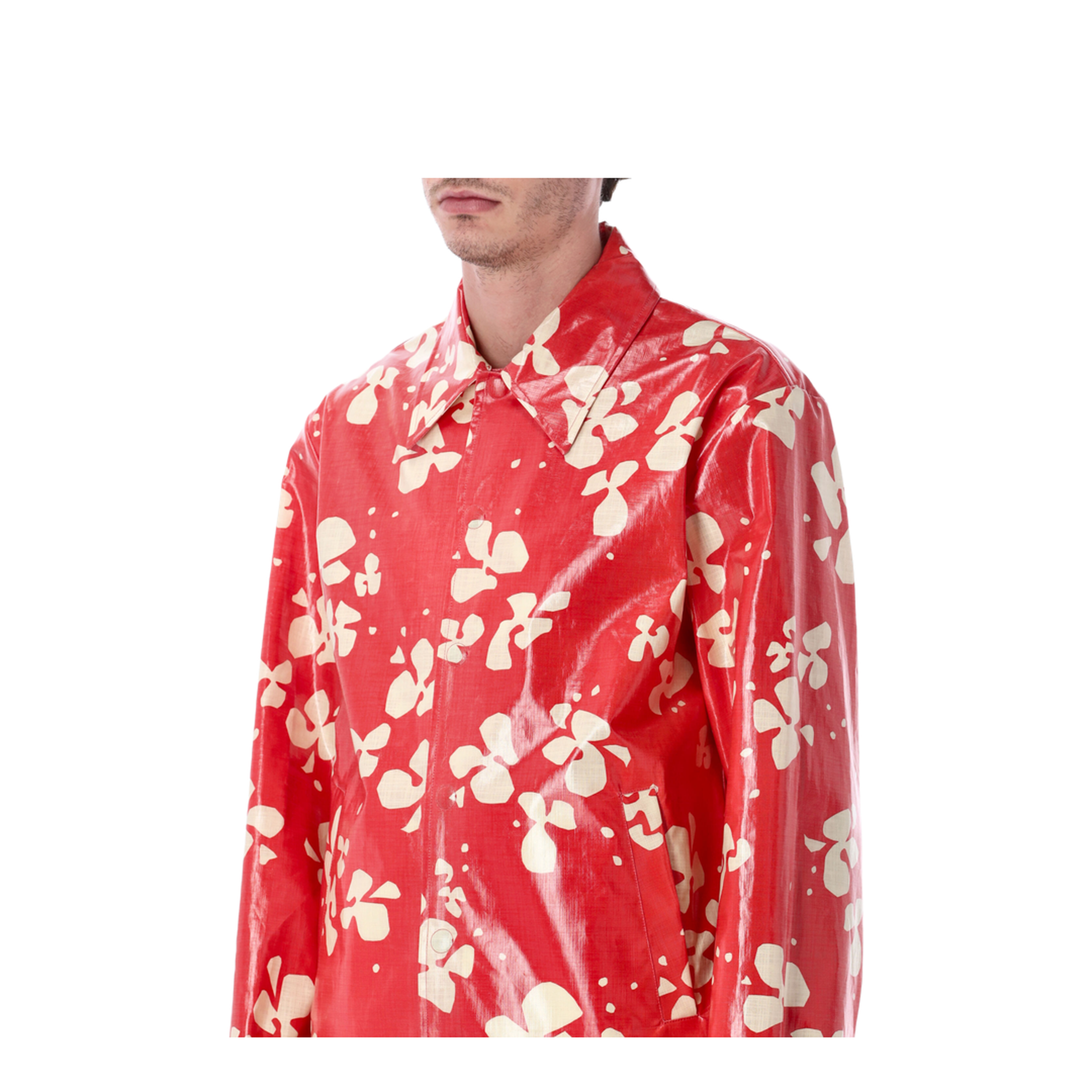 MAYFEYR - Dries Van Noten - Printed Coated Cotton Shirt Jacket - 0205753364352