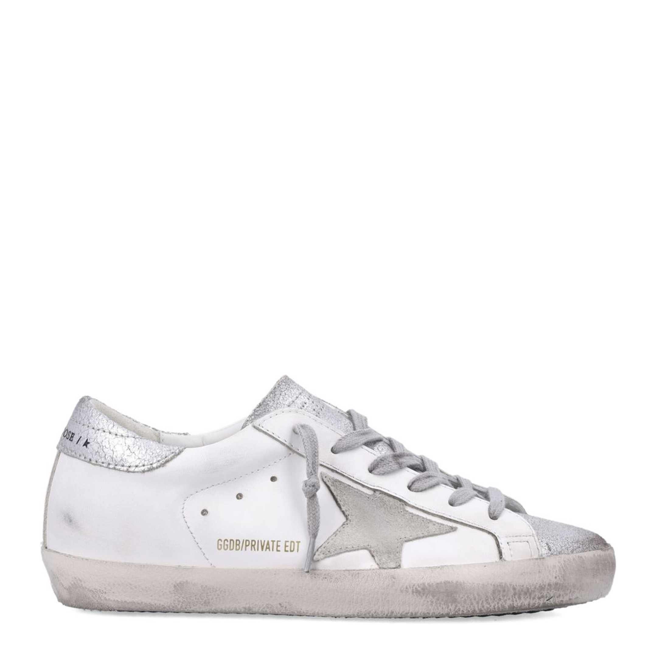 Super-Star Leather Upper and List Suede Star Laminated Suede Toe and Heel