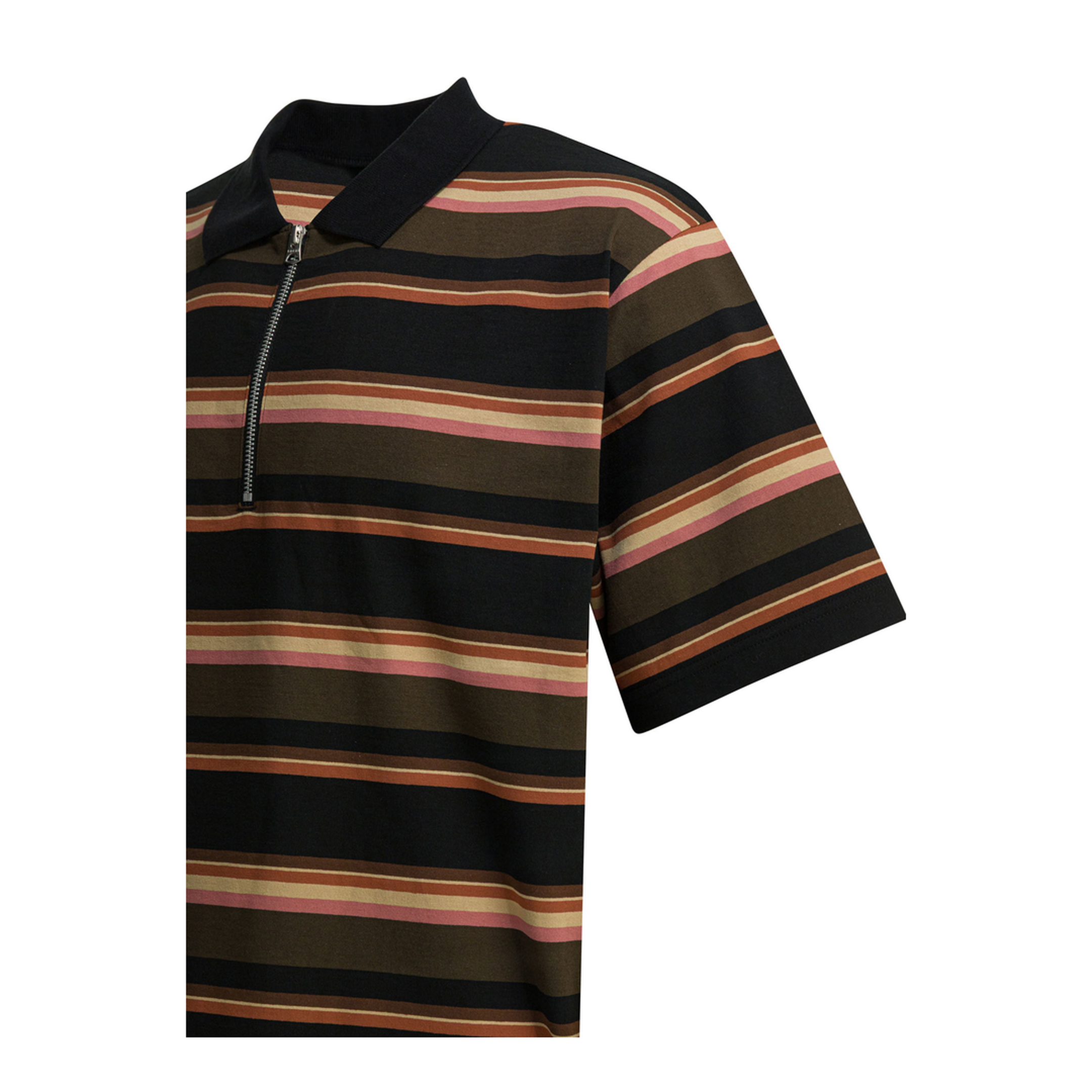 MAYFEYR - Sacai - Striped Buttonless Polo Shirt - 26-03984M727