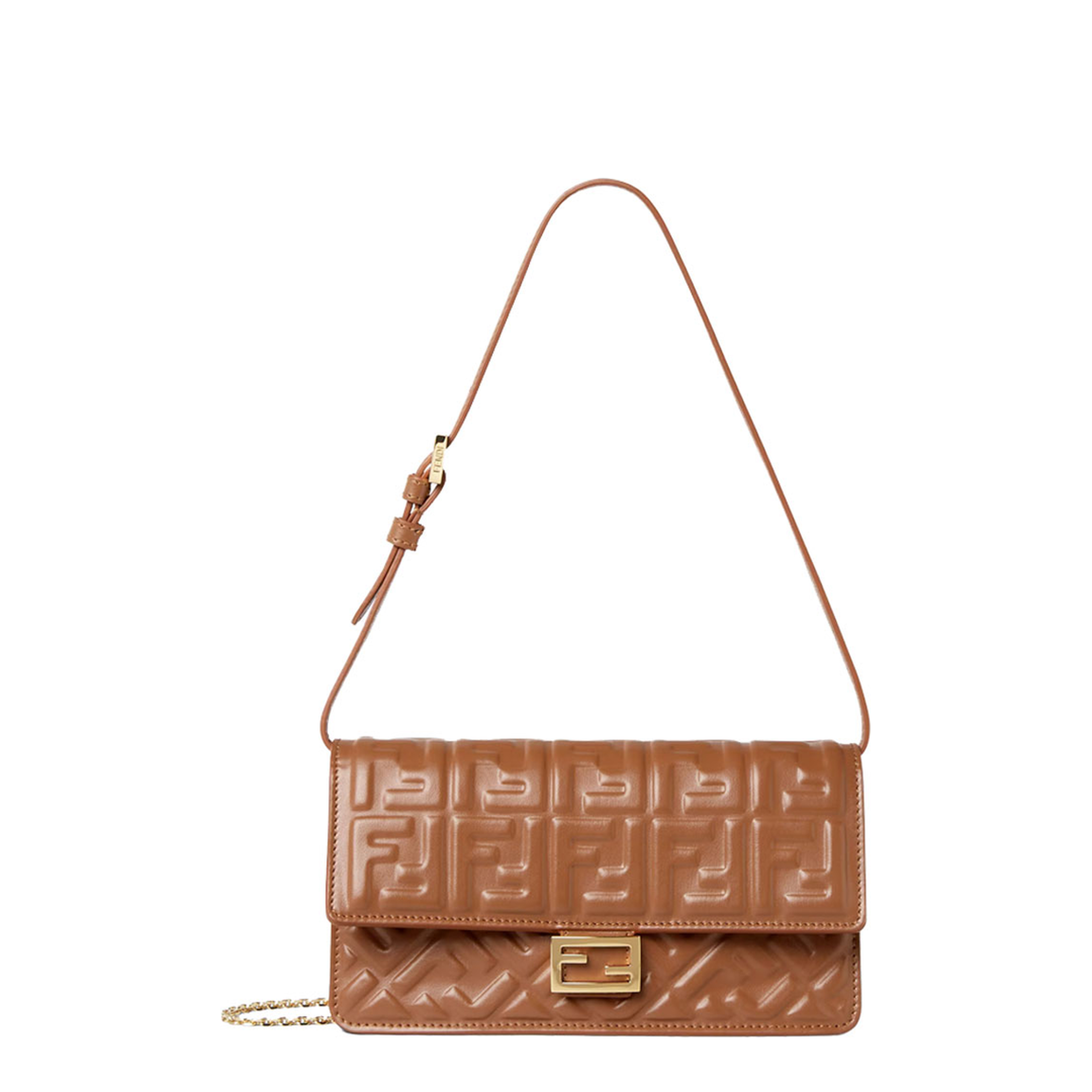 MAYFEYR - Fendi - Wallet On Chain Baguette In Nappa Leather With Ff Motif - 8M0498AAJD