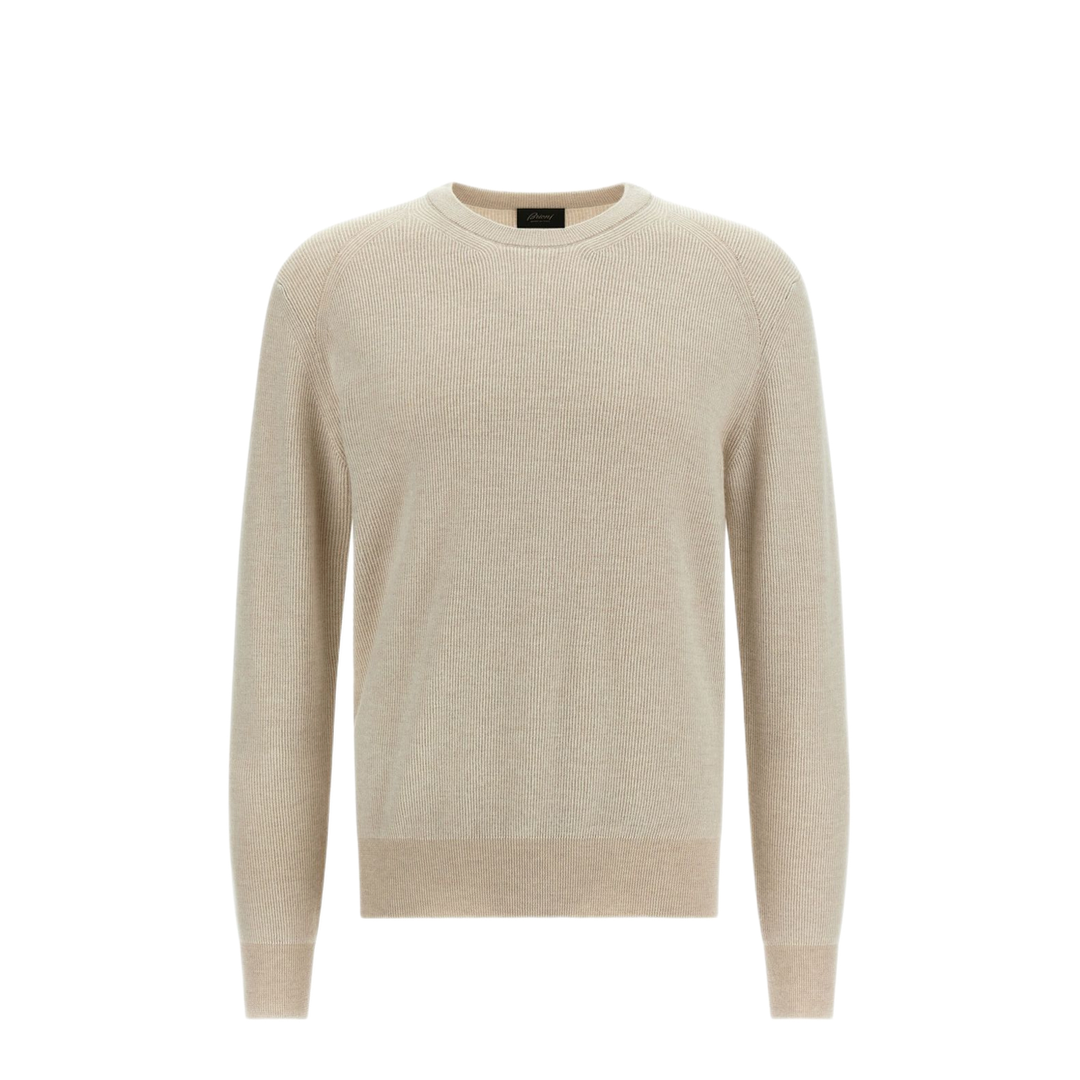 MAYFEYR - Brioni - Beige Cashmere Wool Blend Crewneck Sweater - UMQ90LOCK129790
