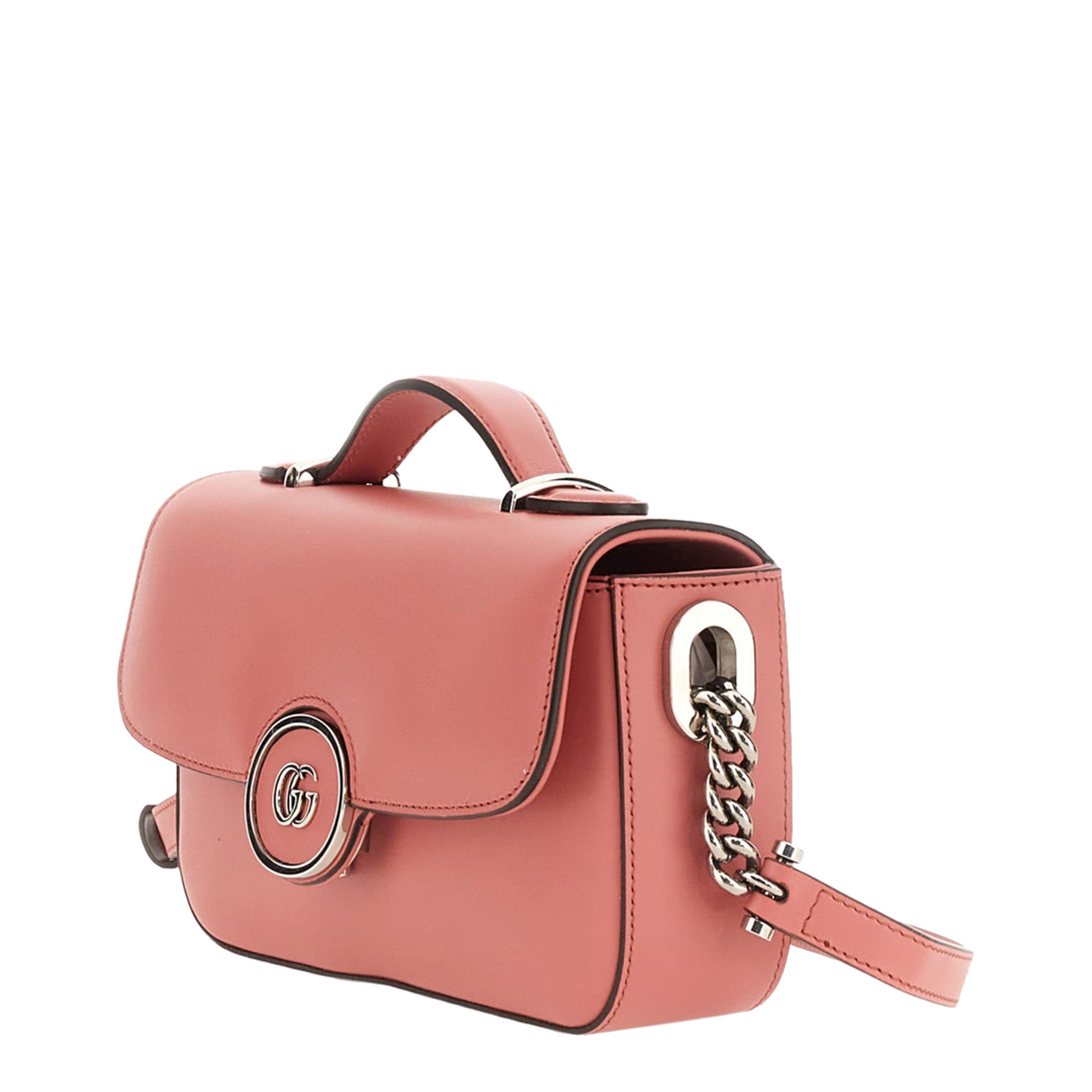 GG Milano Small Leather Crossbody Bags - Coral