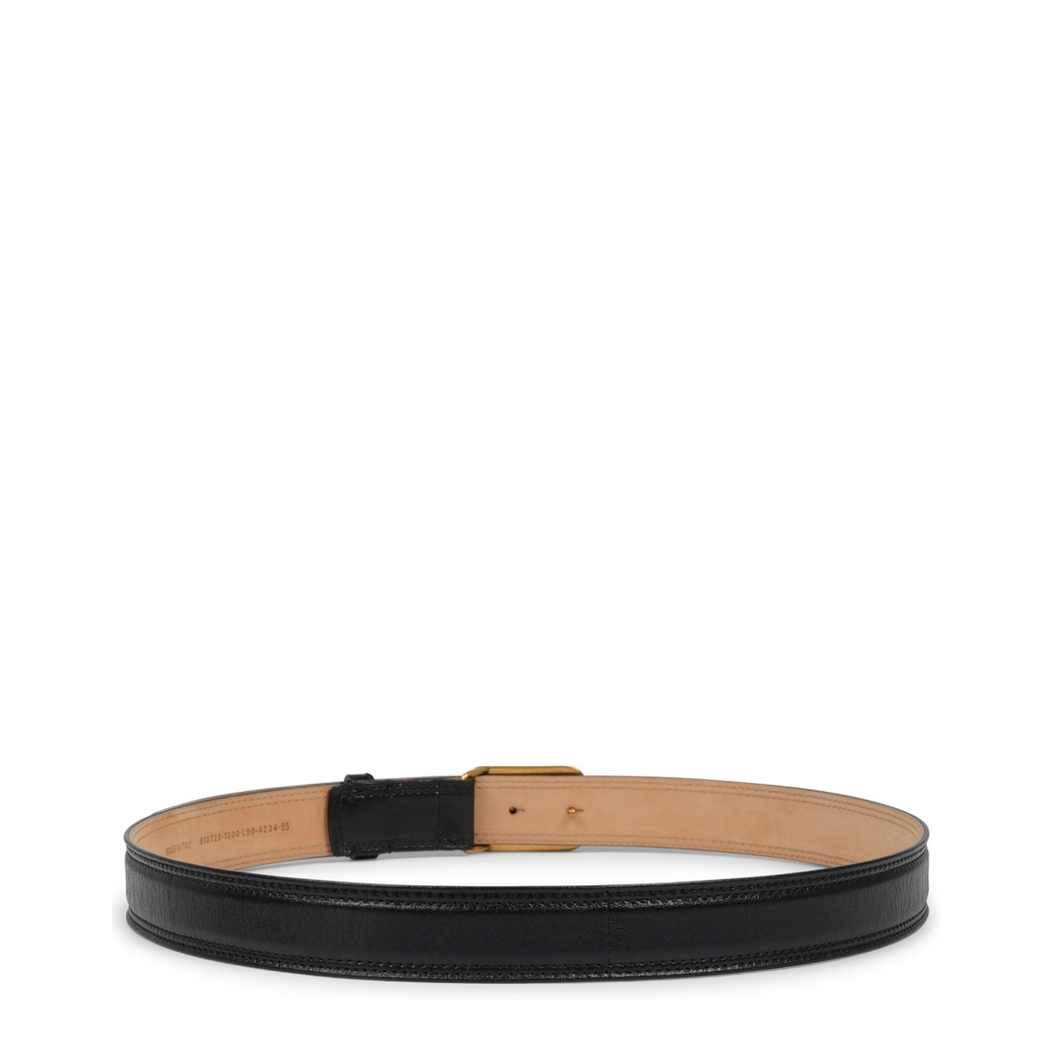 Belt with Logo Buckle