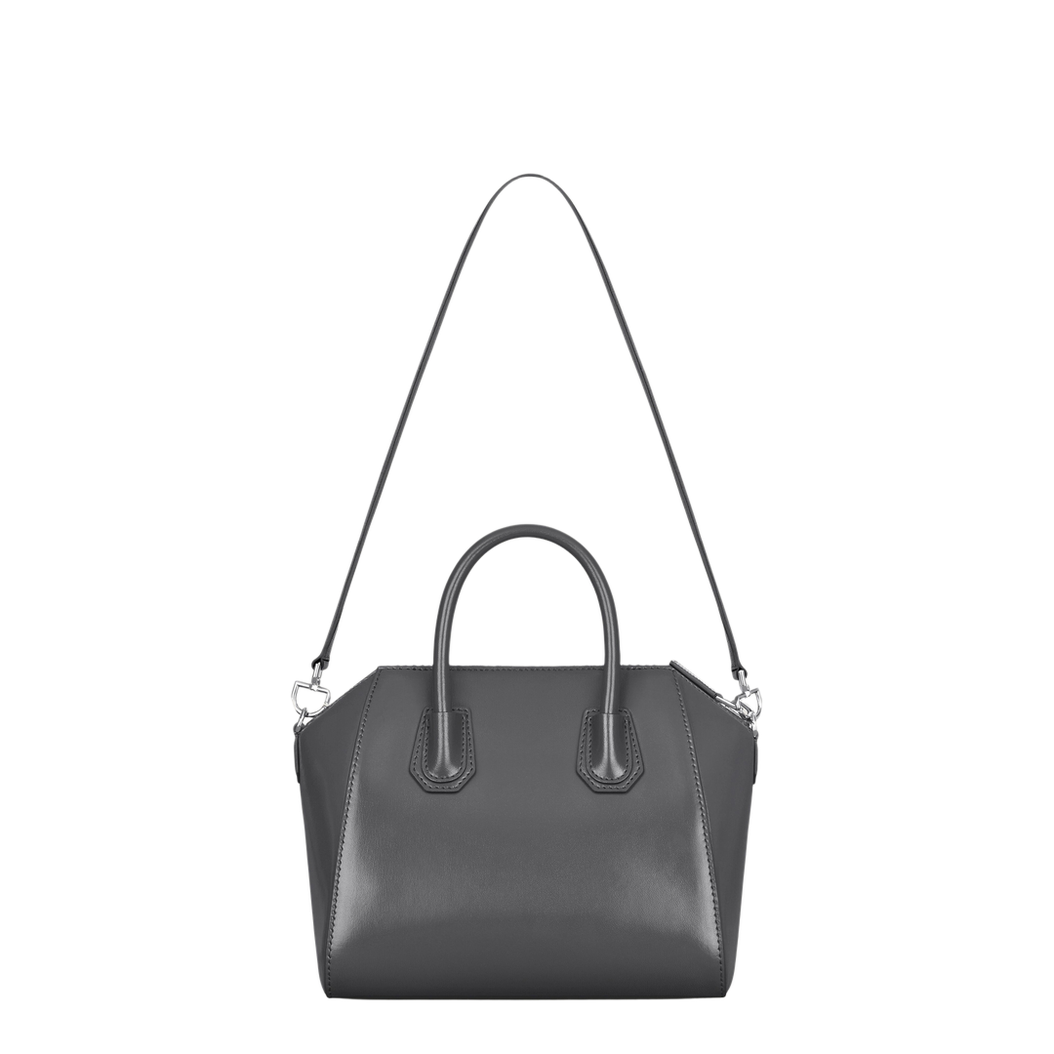 Antigona Small Leather Handbag - Dark Grey