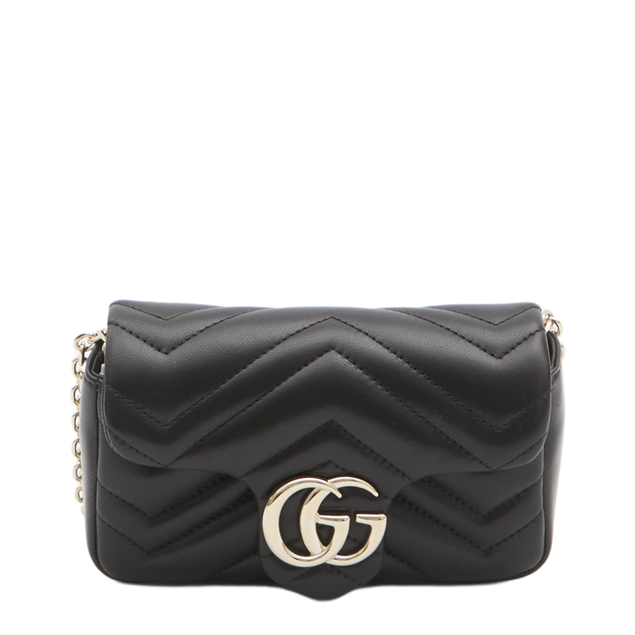 GG Marmont Mini Shoulder Bag Lambskin - Black