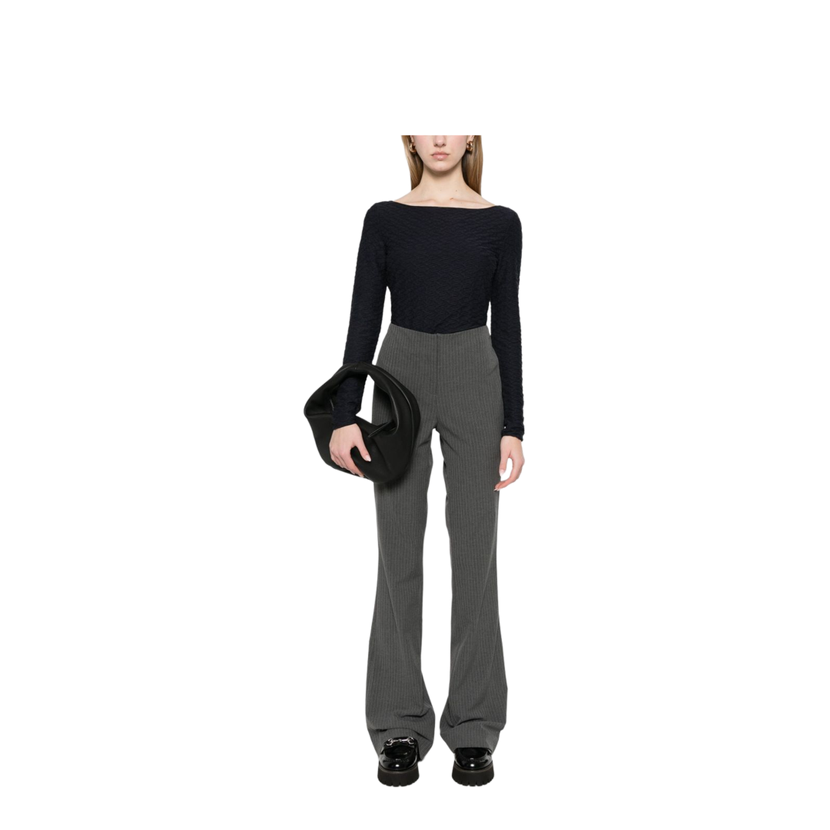 Jacquard Boat-Neck Top