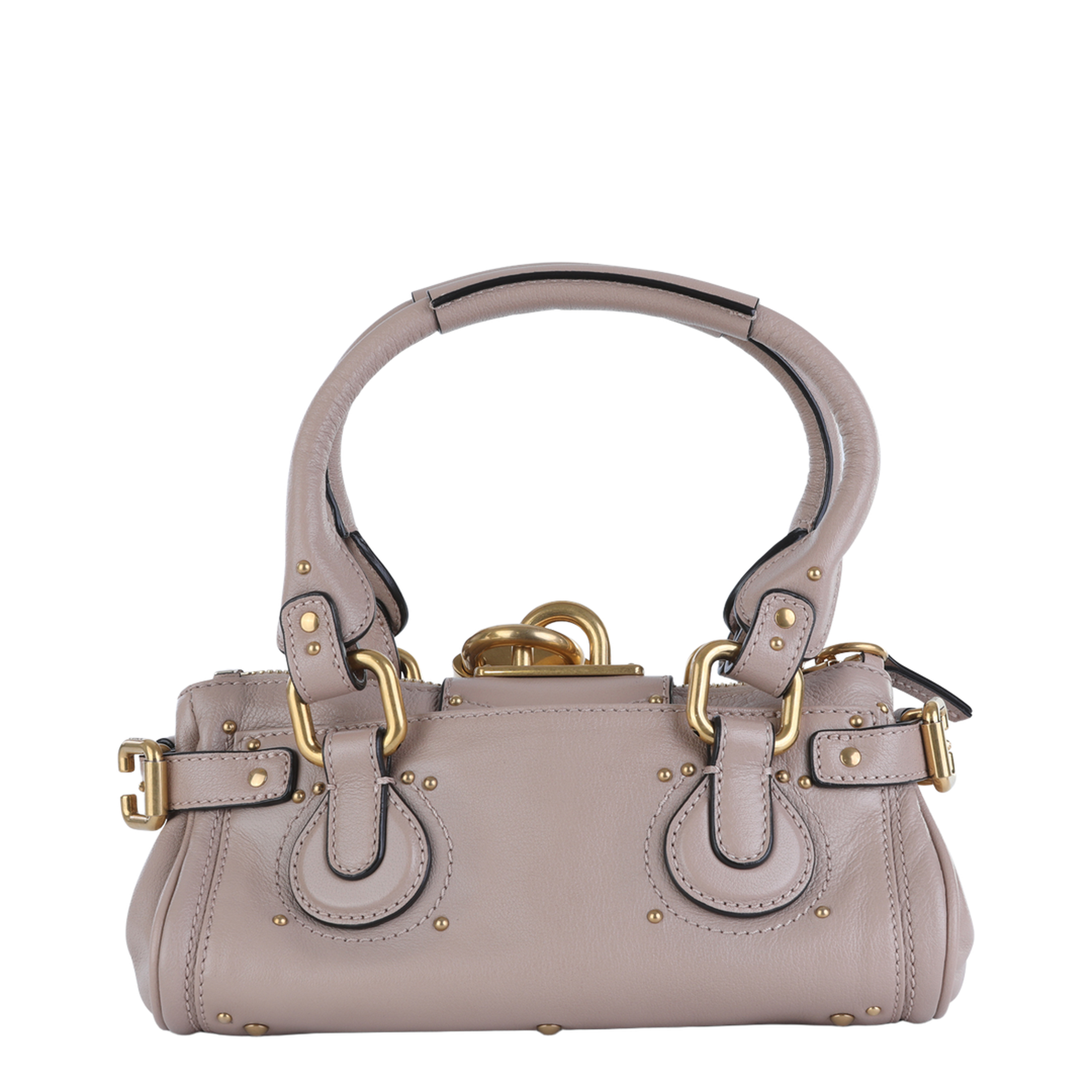 Paddington Small Grained Leather Shoulder Bag - Earthy Pink