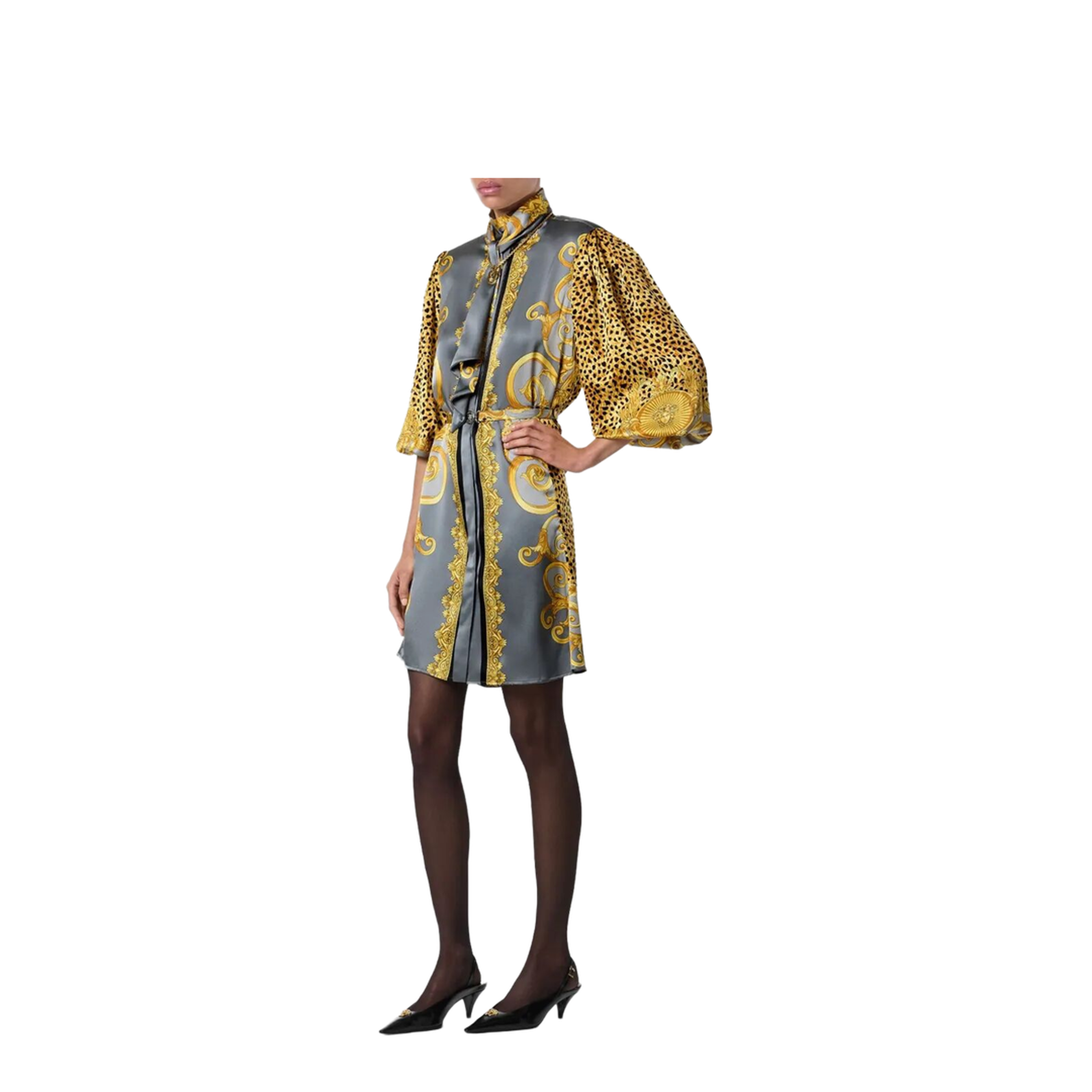 Silk Chemisier Dress